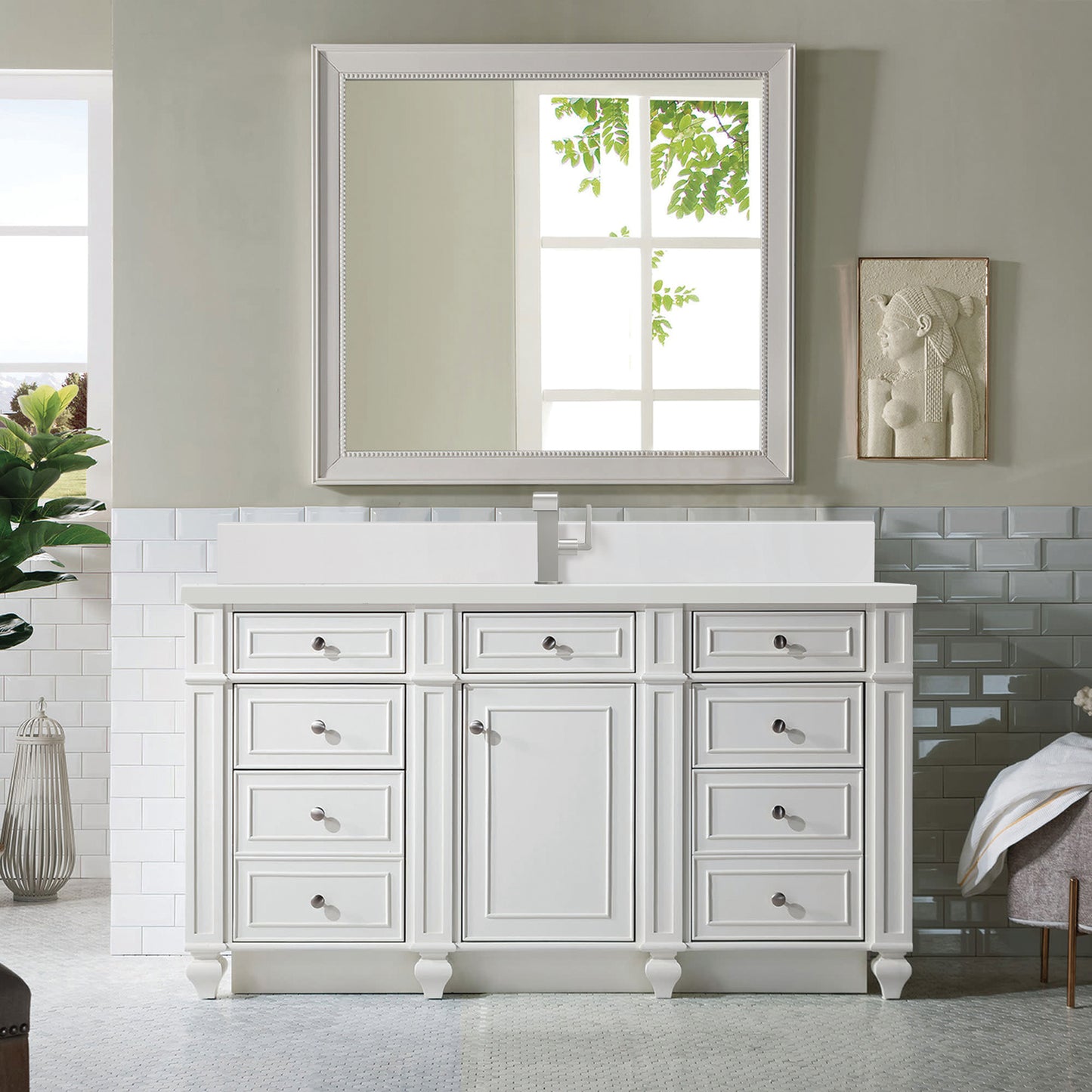 
                  
                    Bristol 60" Single Vanity in Bright White
                  
                