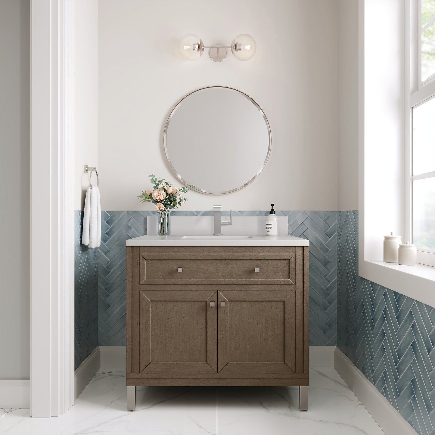 
                  
                    Chicago 36" Single Bathroom Vanity in Walnut Whisper
                  
                