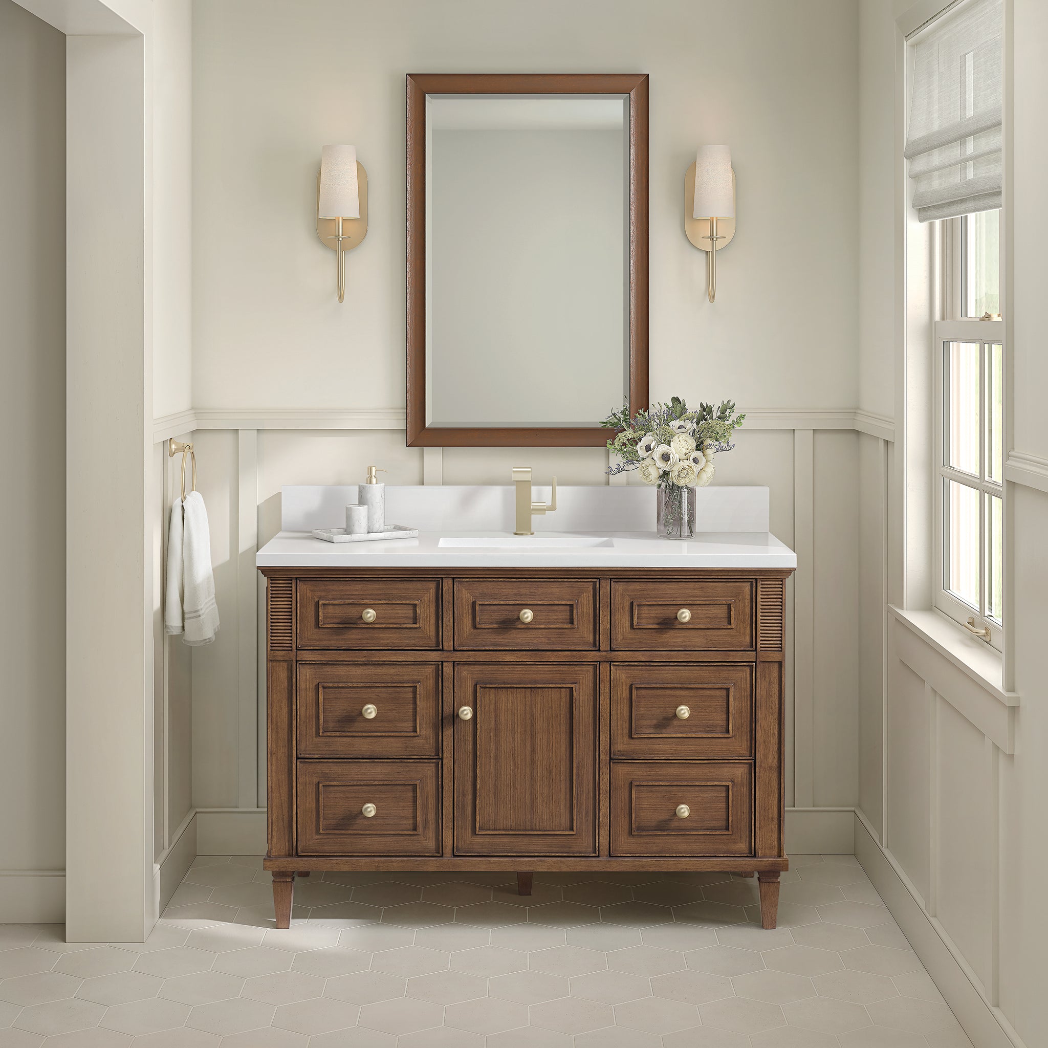 【初版美品】vanity Cádiz 36in. Free-standing Single Bathroom Vanity in Washed Ash
