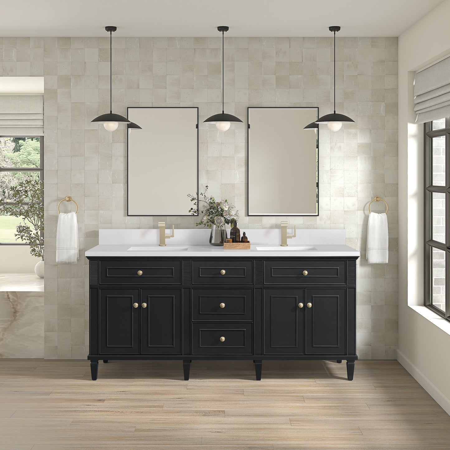 
                  
                    Lorelai 72" Double Vanity in Black Onyx
                  
                