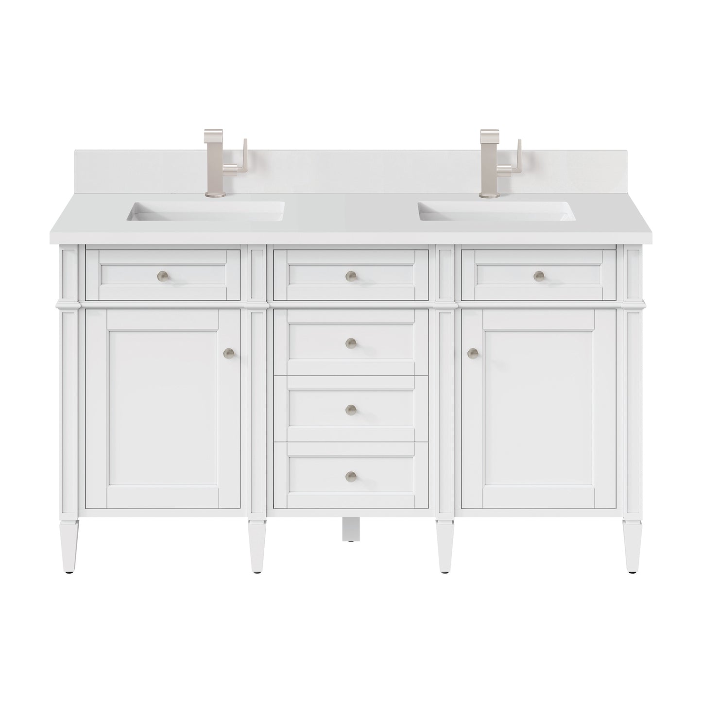 
                  
                    Brittany 60" Double Bathroom Vanity in Bright White
                  
                