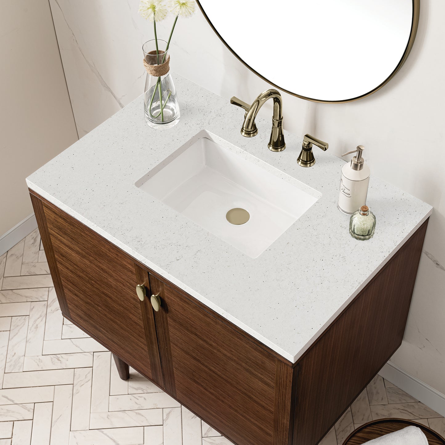 
                  
                    Amberly 36" Single Vanity in Mid-Century Walnut
                  
                