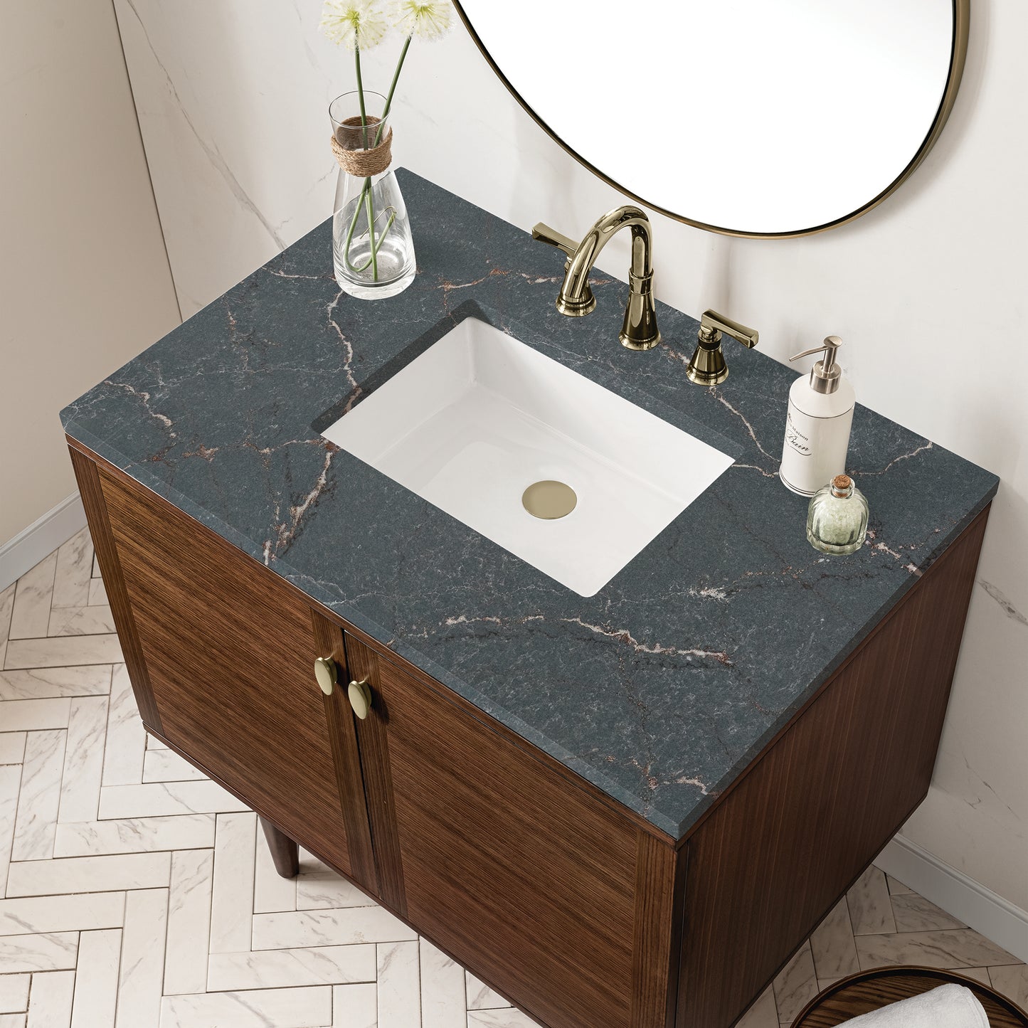 
                  
                    Amberly 36" Single Vanity in Mid-Century Walnut
                  
                