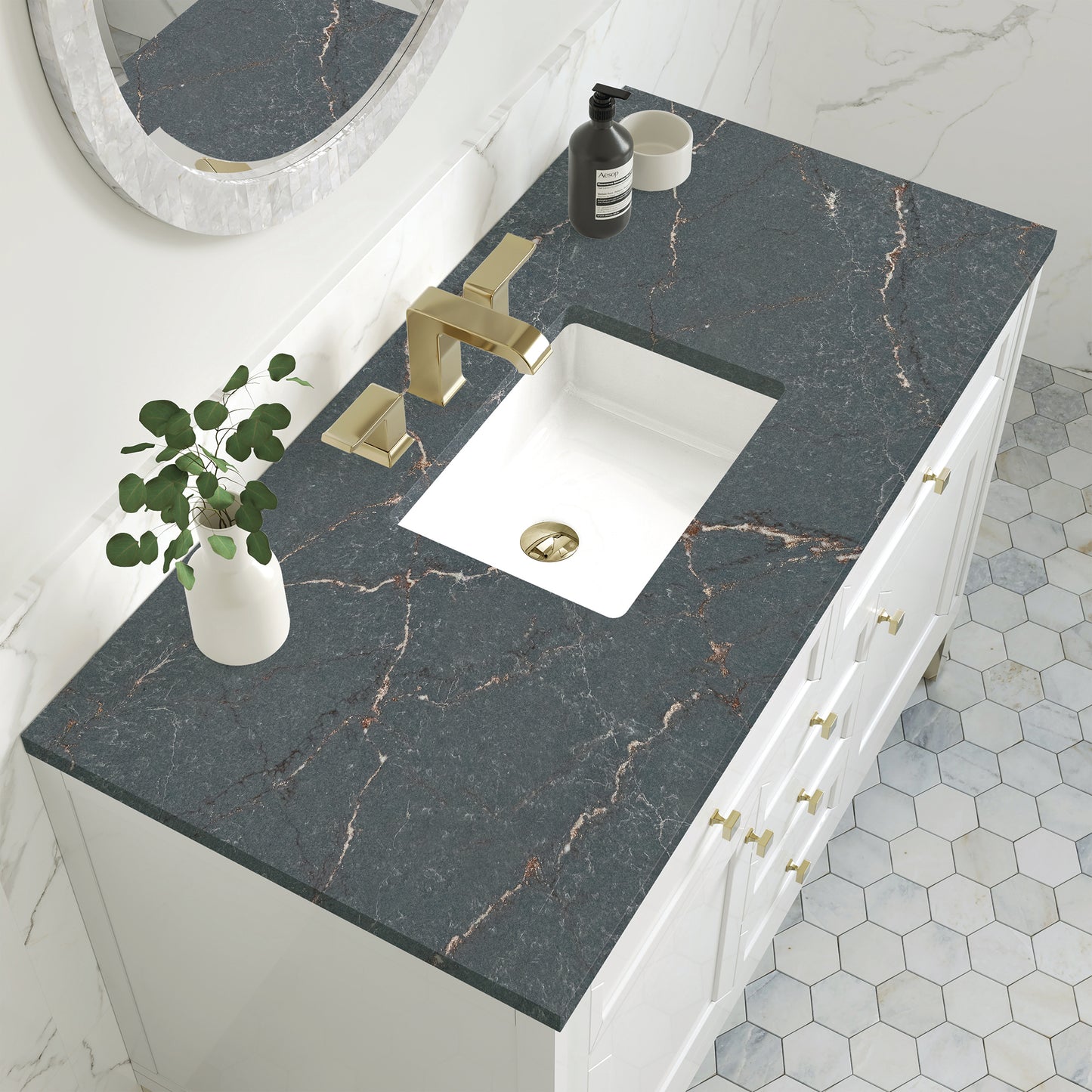 
                  
                    Chicago 48" Single Bathroom Vanity in Glossy White
                  
                