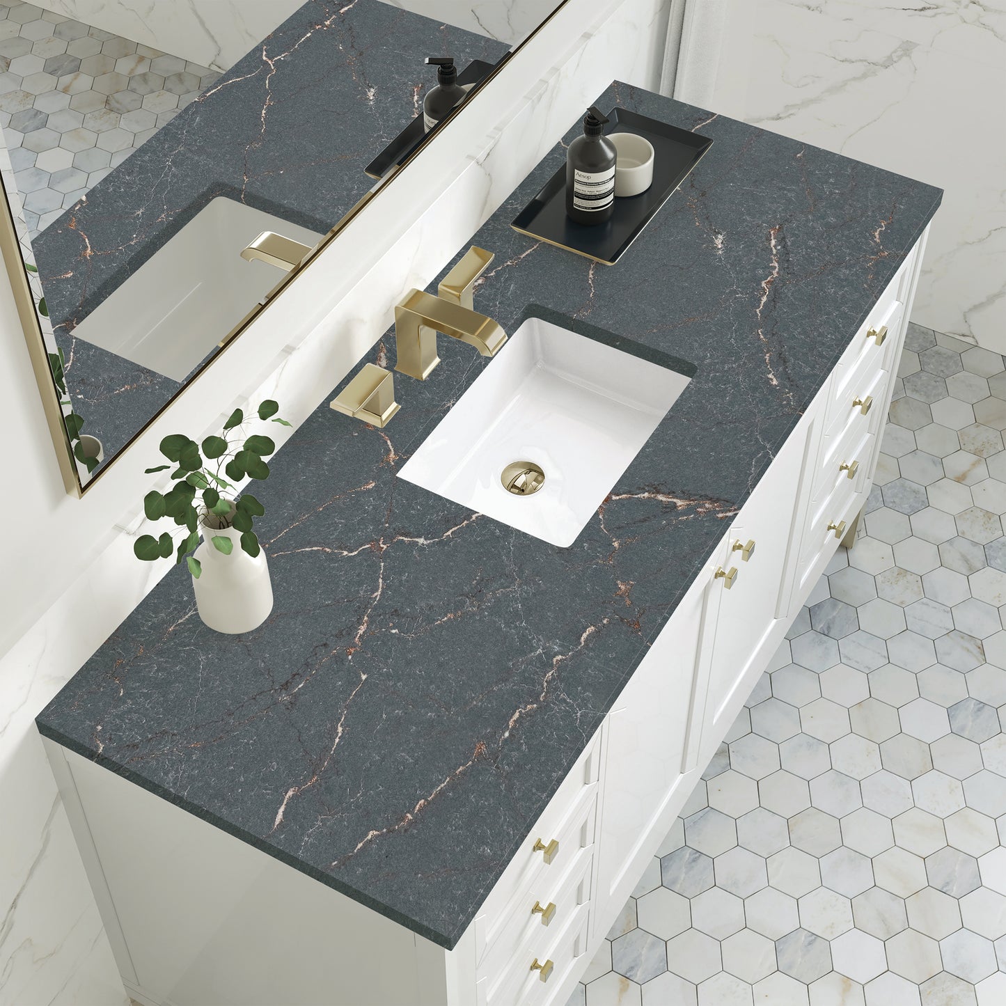 
                  
                    Chicago 60" Single Bathroom Vanity in Glossy White
                  
                