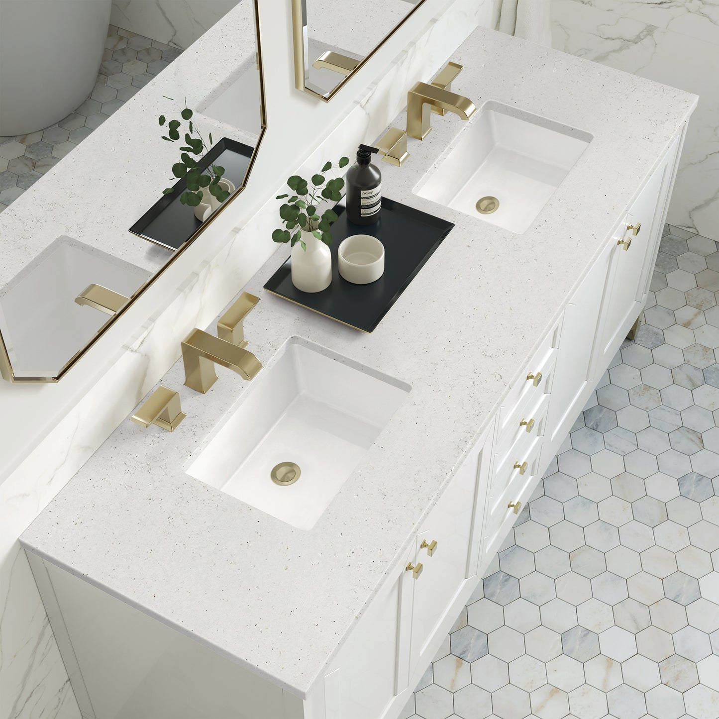 
                  
                    Chicago 72" Double Bathroom Vanity in Glossy White
                  
                