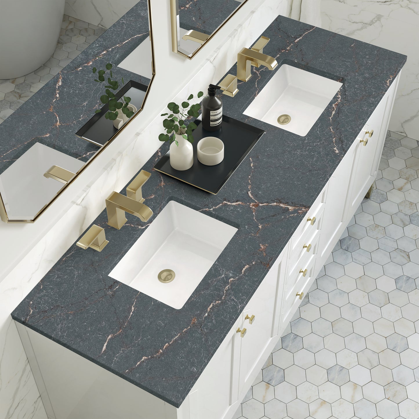 
                  
                    Chicago 72" Double Bathroom Vanity in Glossy White
                  
                