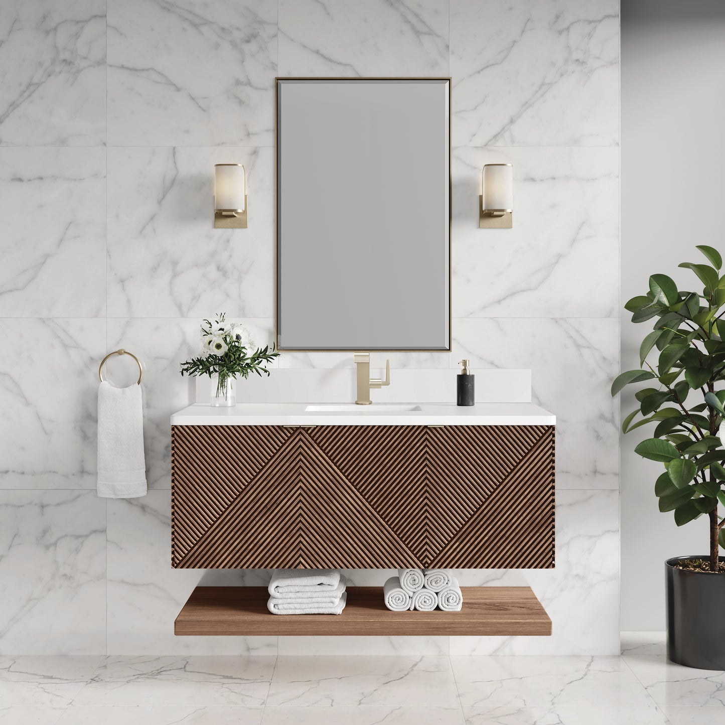 
                  
                    Marcello 48" Single Vanity in Chestnut
                  
                