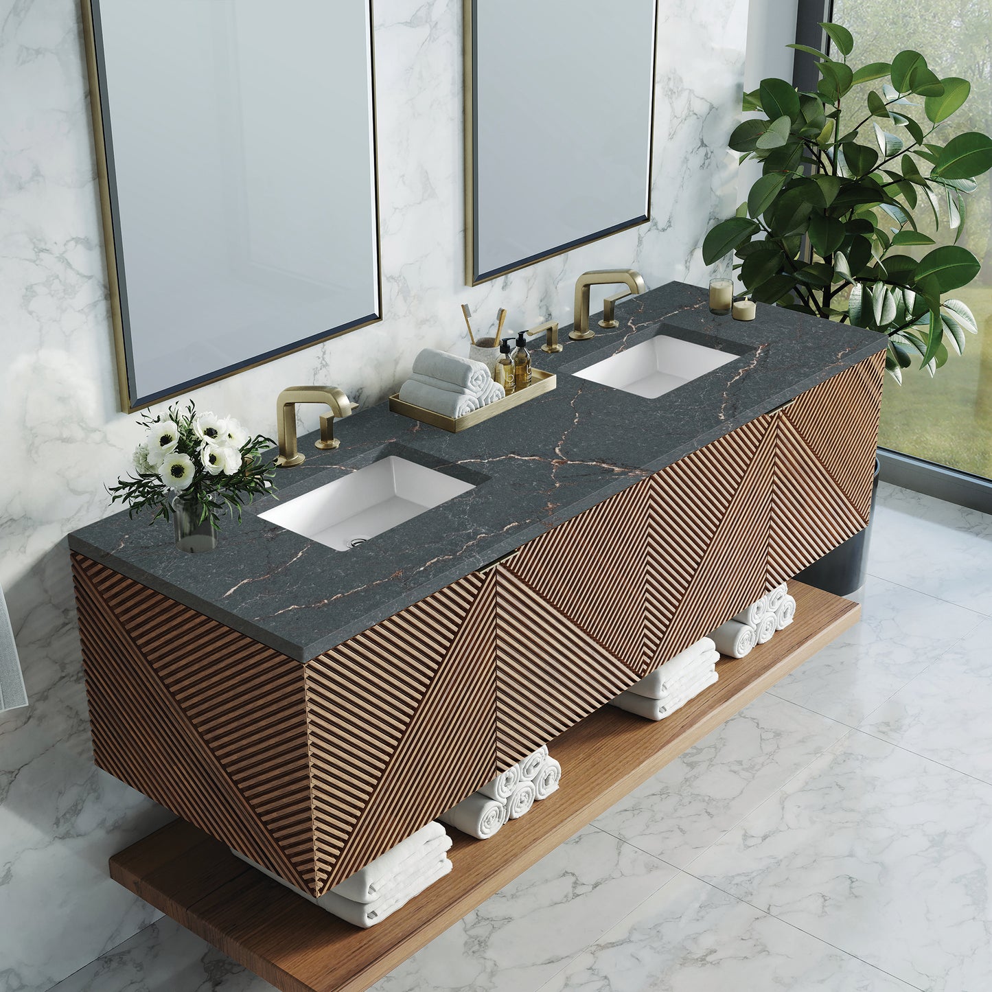 
                  
                    Marcello 72" Vanity in Chestnut
                  
                