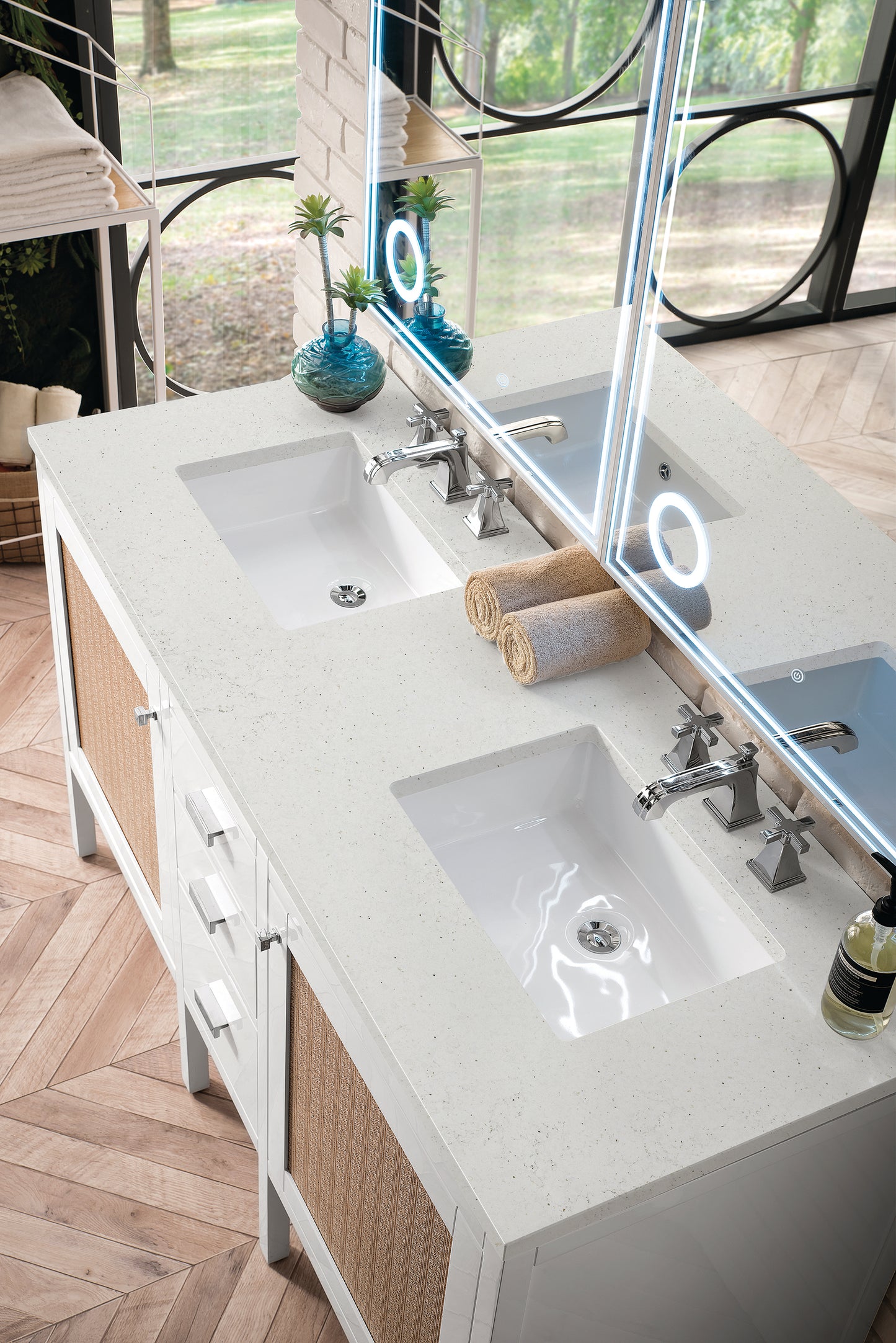 
                  
                    Addison 60" Double Vanity Cabinet in Glossy White
                  
                