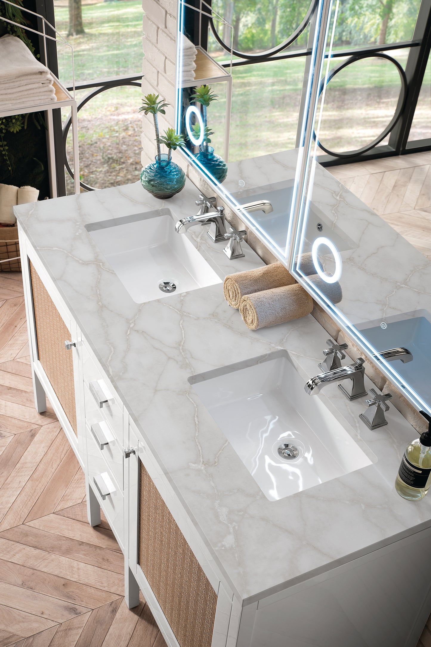 
                  
                    Addison 60" Double Vanity Cabinet in Glossy White
                  
                