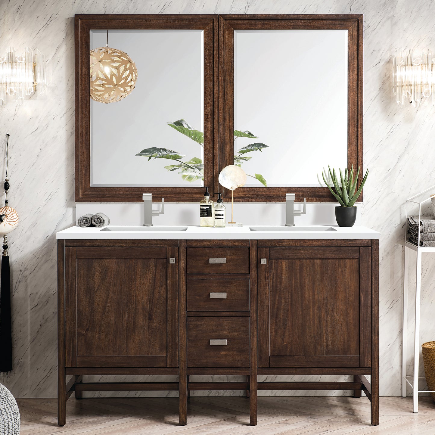 
                  
                    Addison 60" Single Vanity Cabinet in Mid-Century Acacia
                  
                