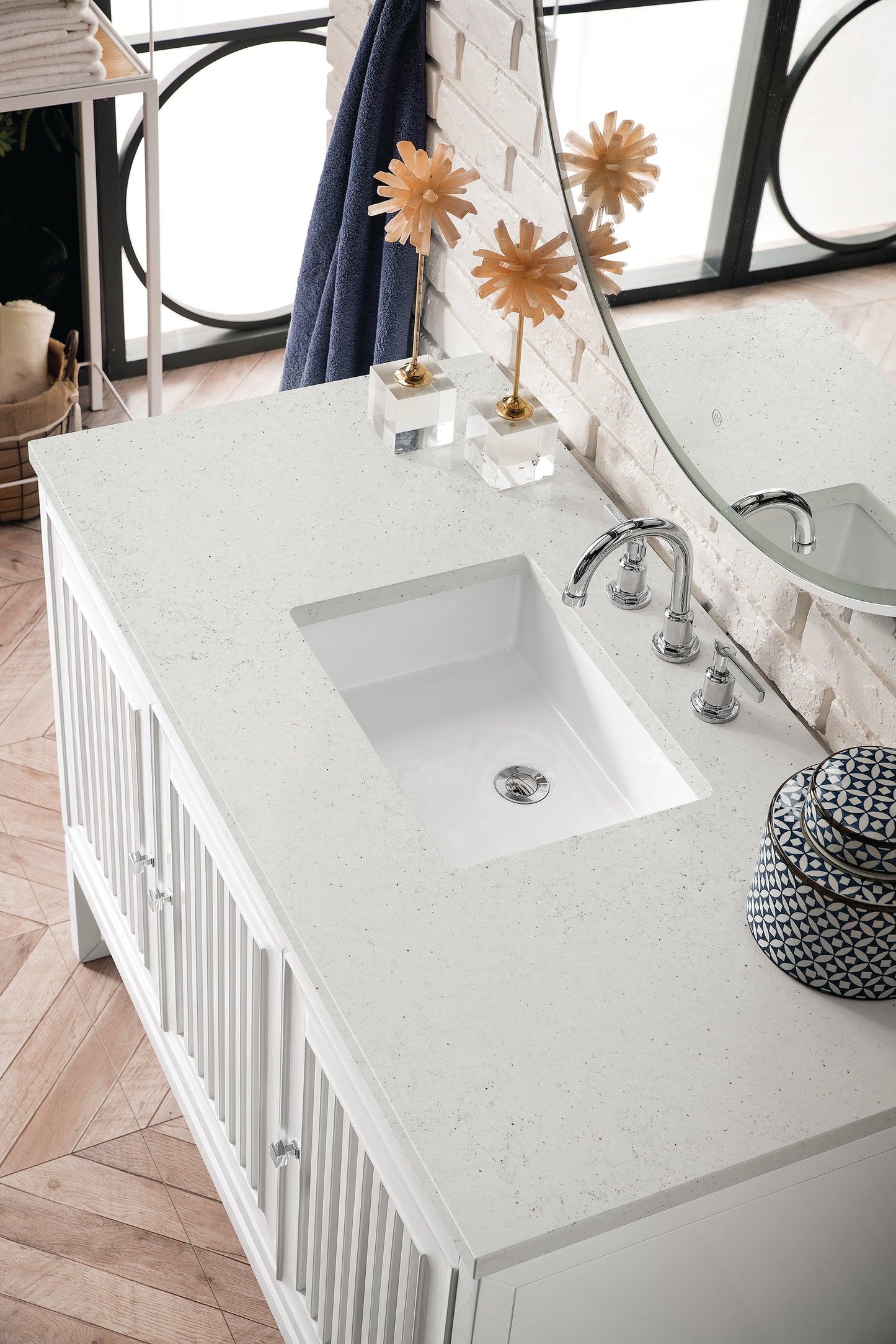 
                  
                    Athens 48" Single Vanity Cabinet, Glossy White
                  
                