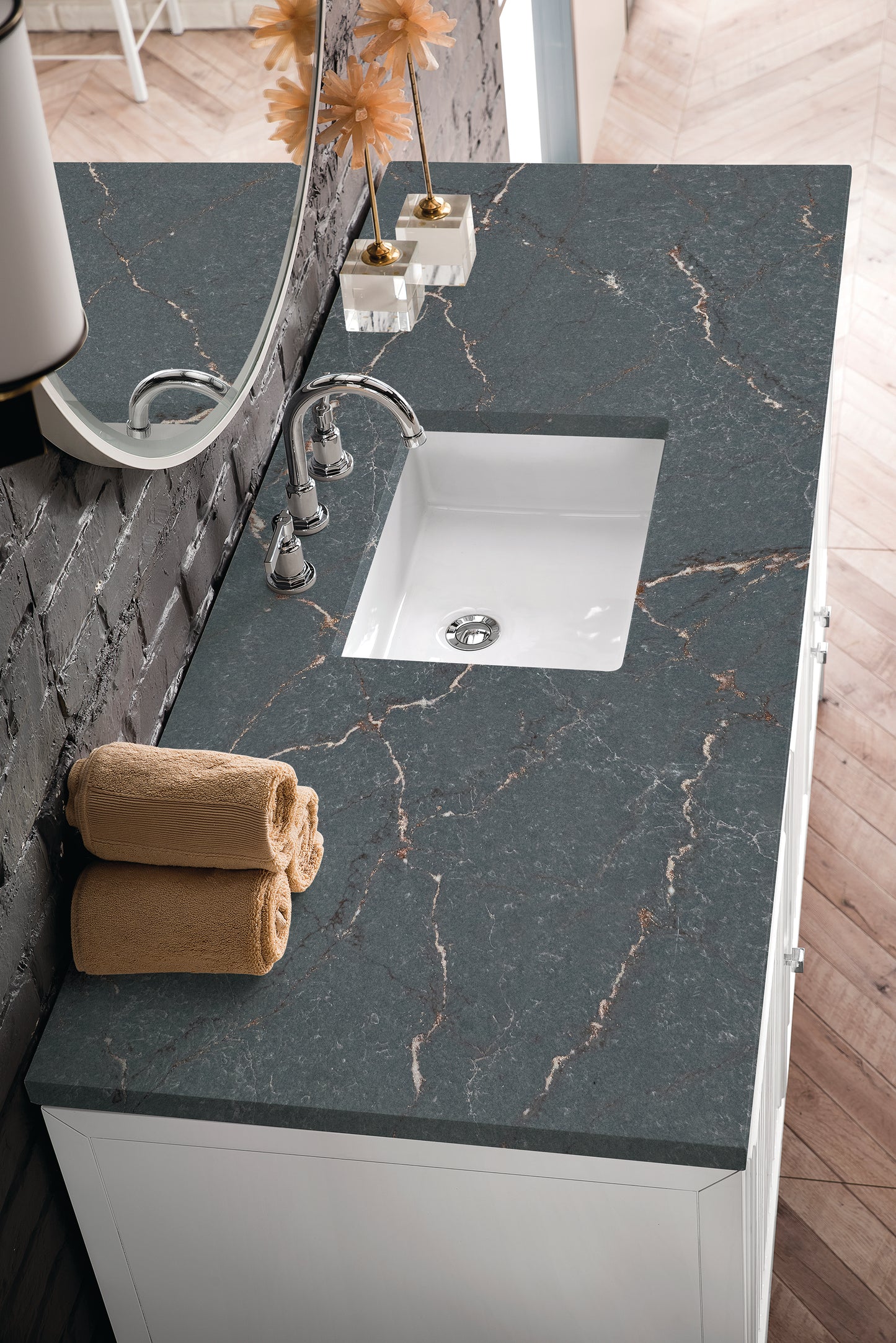 
                  
                    Athens 60" Single Vanity Cabinet , Glossy White
                  
                