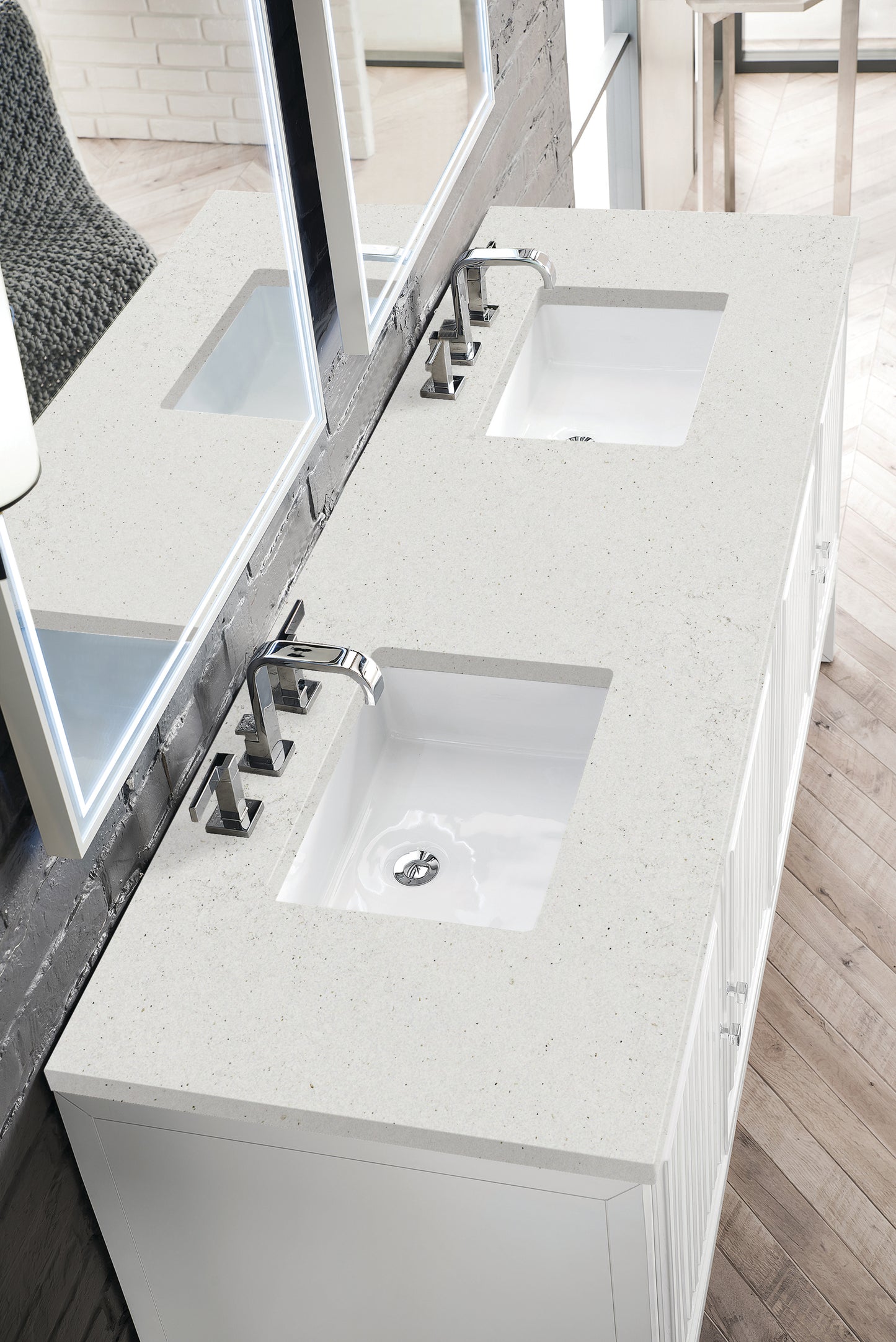 
                  
                    Athens 72" Double Vanity Cabinet, Glossy White
                  
                