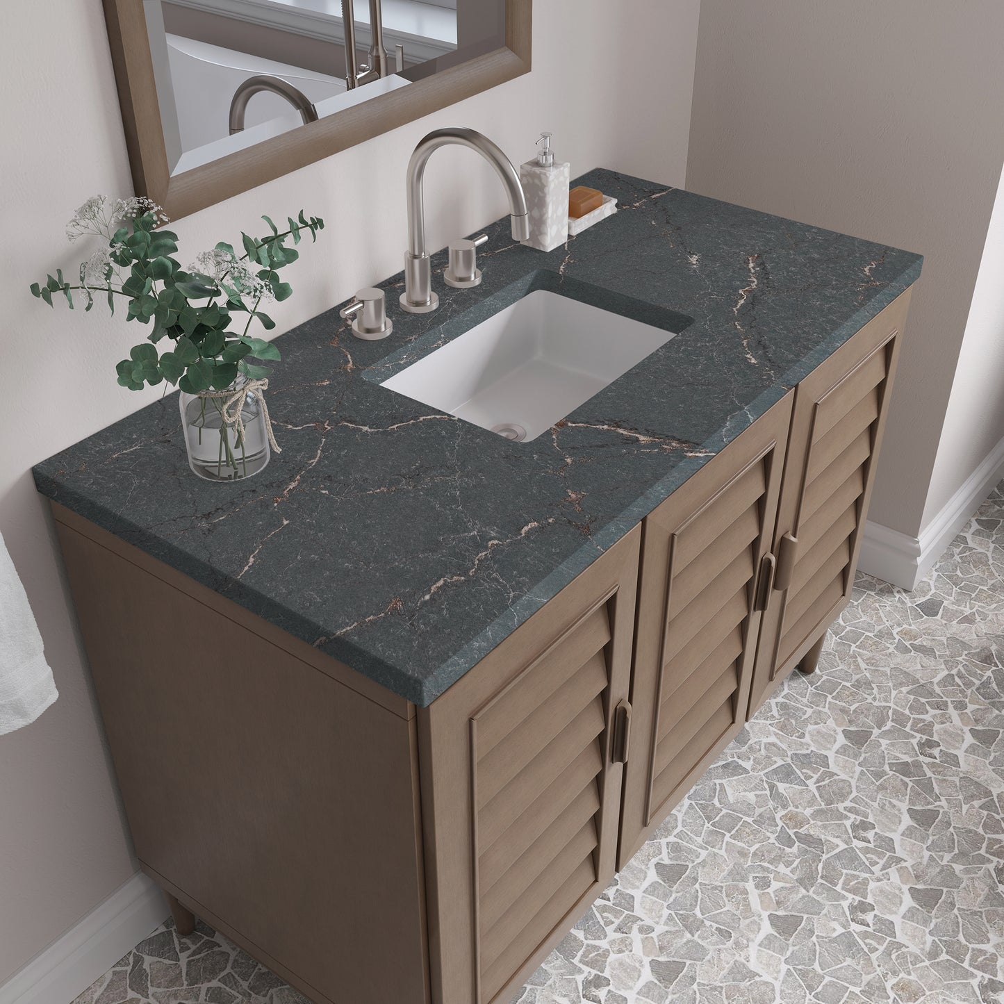 
                  
                    Portland 48" Single Bathroom Vanity in Whitewashed Walnut
                  
                