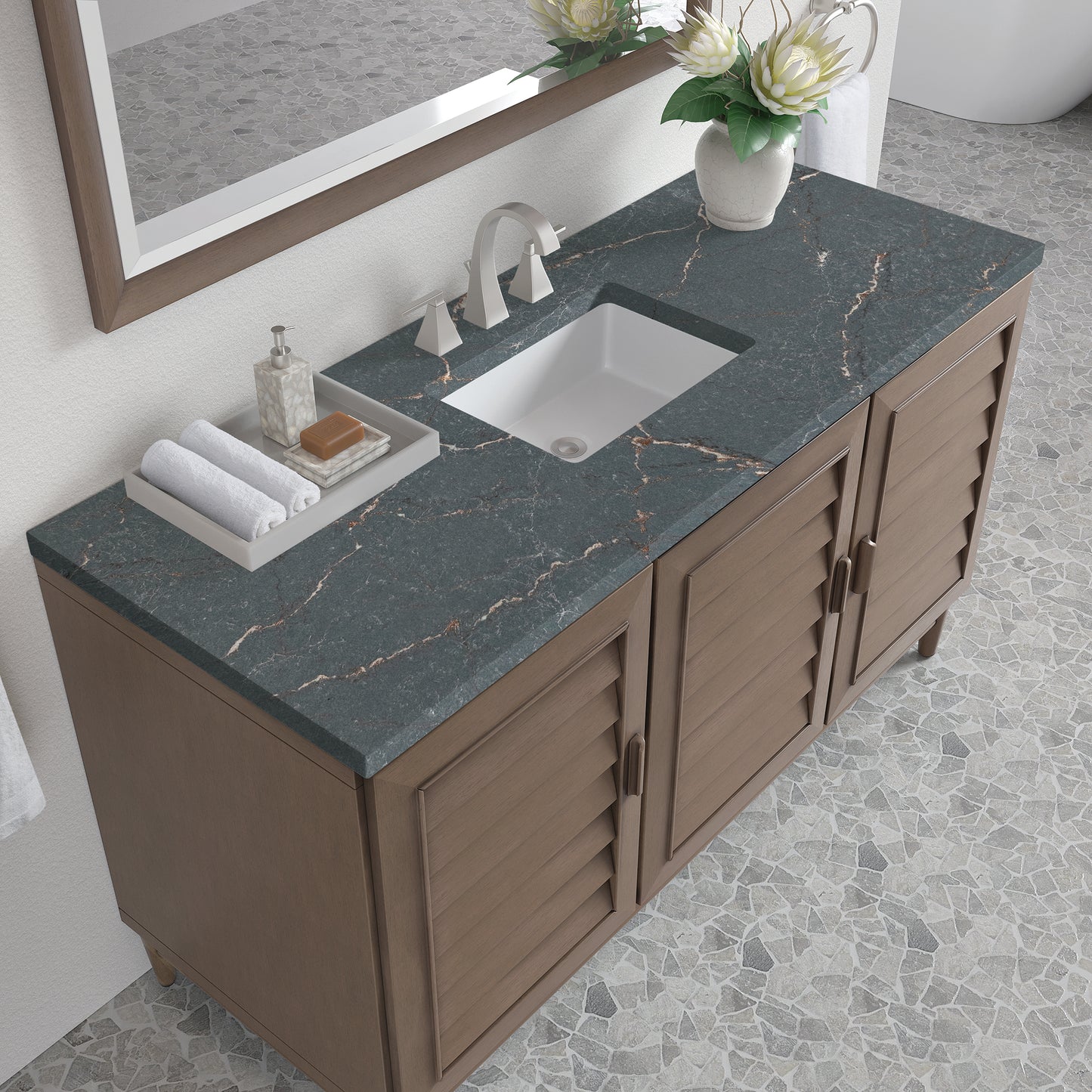 
                  
                    Portland 60" Single Bathroom Vanity in Whitewashed Walnut
                  
                