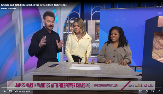 James Martin Vanities Featured on the Today Show