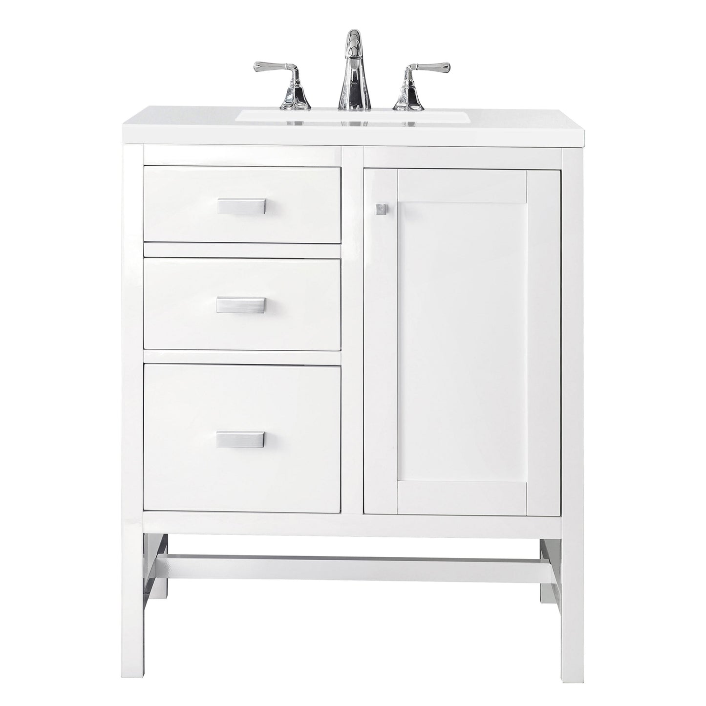 
                  
                    Addison 30" Single Vanity Cabinet in Glossy White Single Bathroom Vanity James Martin Vanities 
                  
                