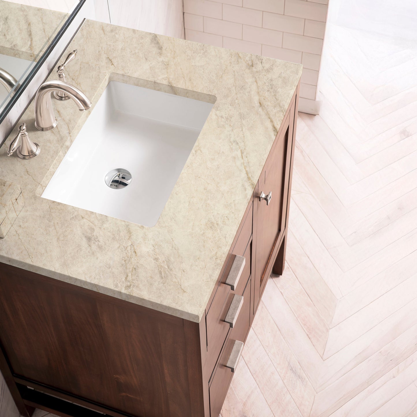 
                  
                    Addison 30" Single Vanity Cabinet in Mid-Century Acacia Single Bathroom Vanity James Martin Vanities Tajnar Eclos 
                  
                