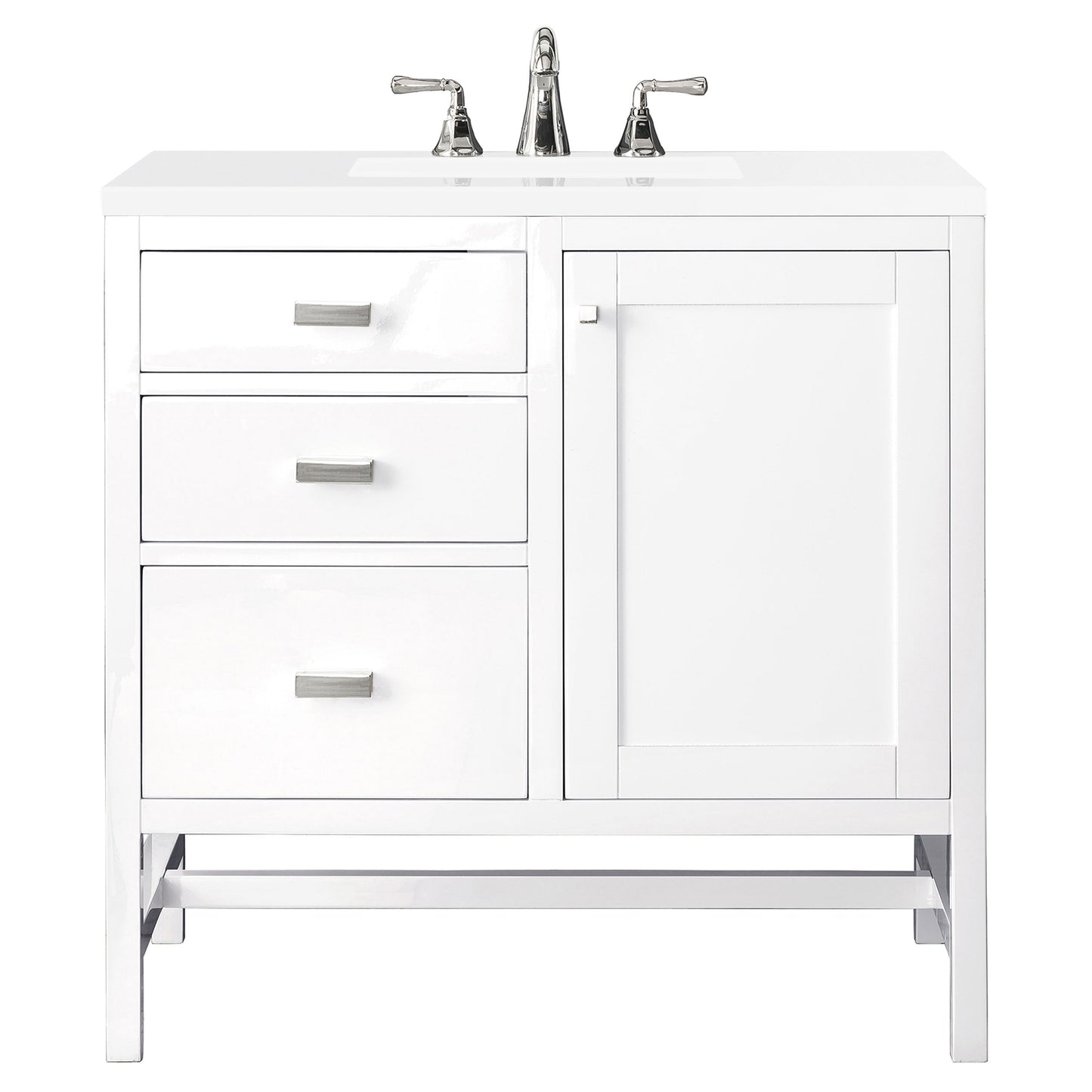 
                  
                    Addison 36" Single Vanity Cabinet in Glossy White Single Bathroom Vanity James Martin Vanities 
                  
                