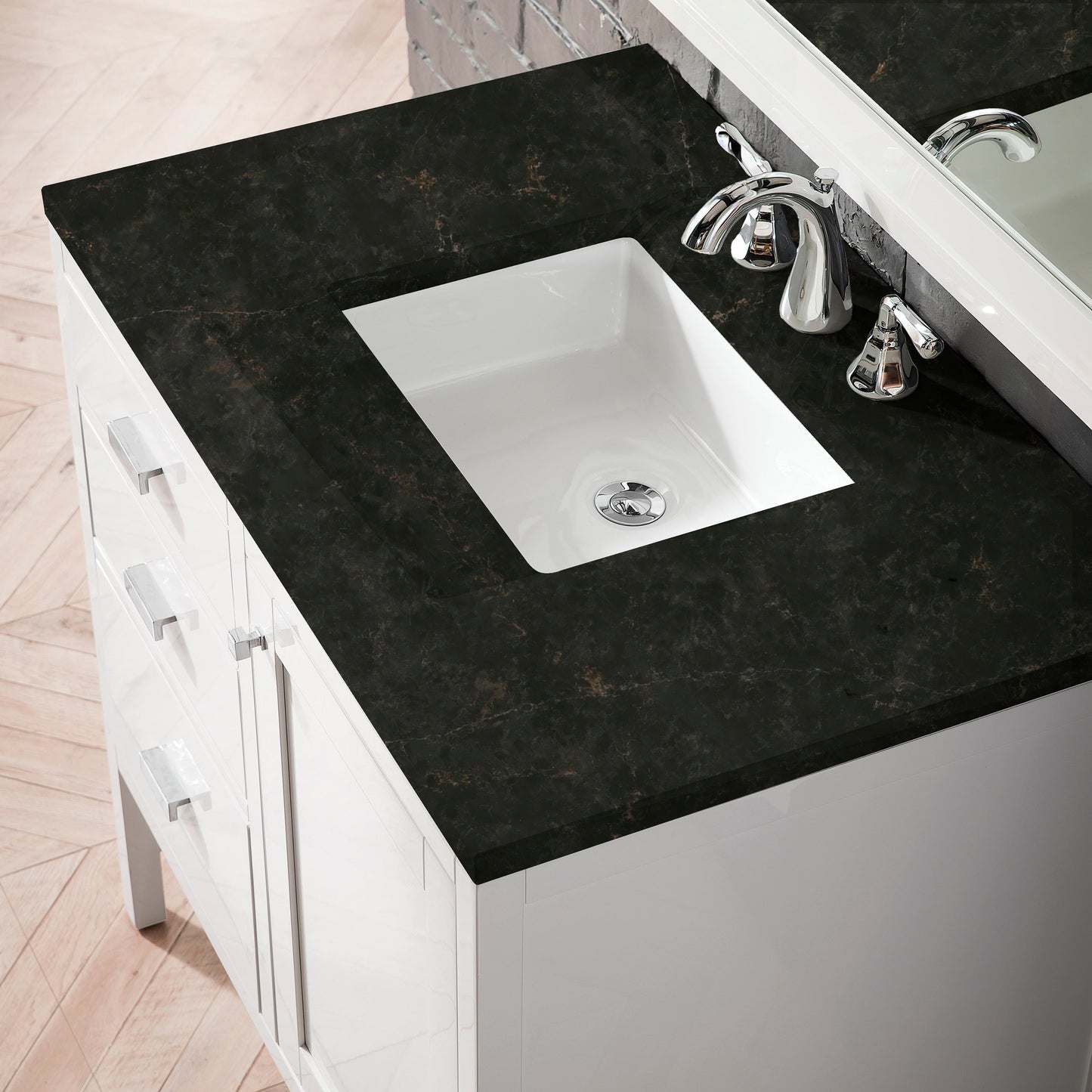 
                  
                    Addison 36" Single Vanity Cabinet in Glossy White Single Bathroom Vanity James Martin Vanities Phantome Eclos 
                  
                