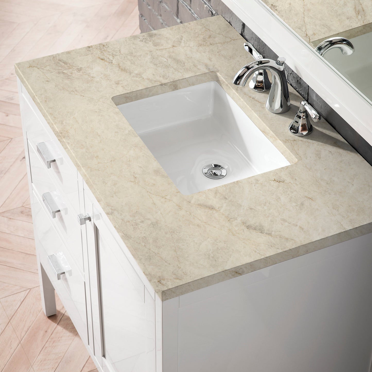 
                  
                    Addison 36" Single Vanity Cabinet in Glossy White Single Bathroom Vanity James Martin Vanities Tajnar Eclos 
                  
                