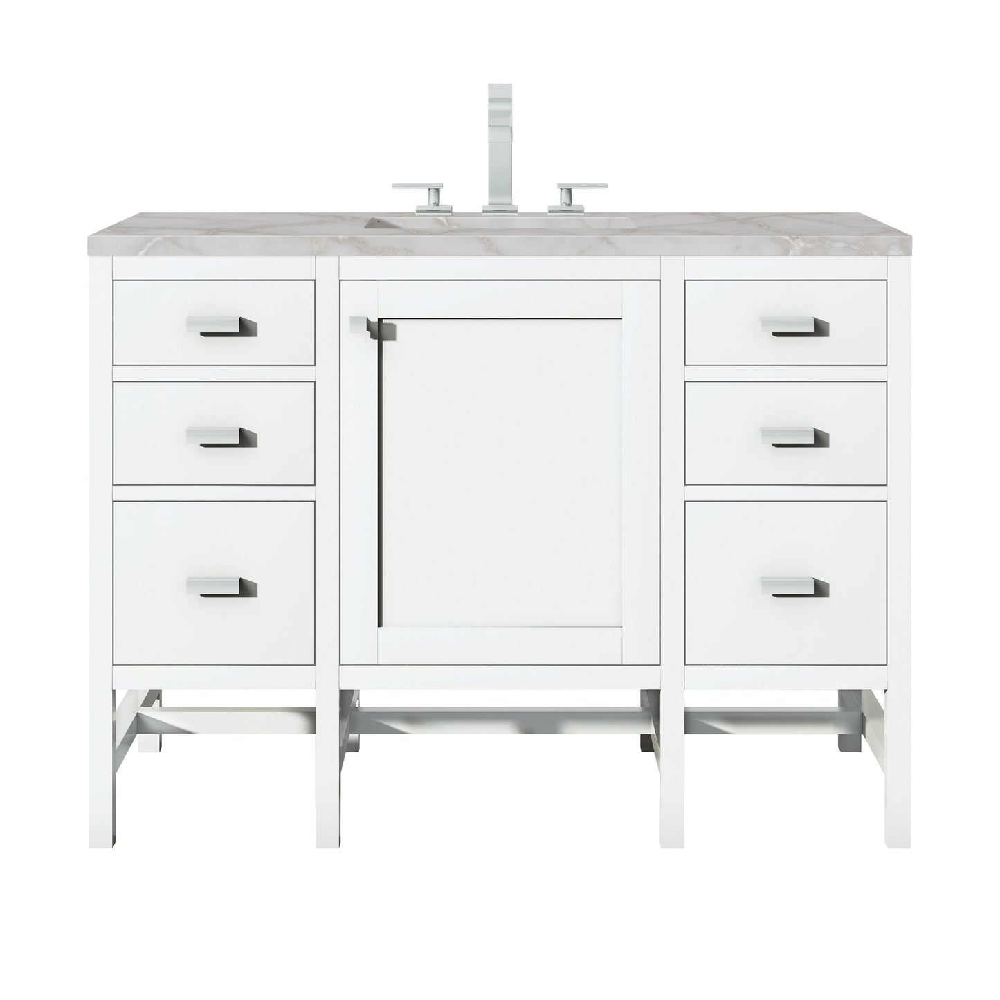 
                  
                    Addison 48" Single Vanity Cabinet in Glossy White Single Bathroom Vanity James Martin Vanities 
                  
                
