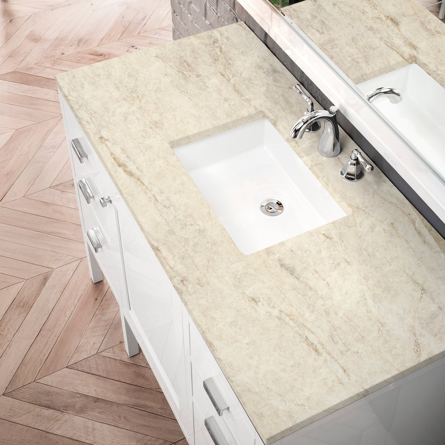 
                  
                    Addison 48" Single Vanity Cabinet in Glossy White Single Bathroom Vanity James Martin Vanities Tajnar Eclos 
                  
                