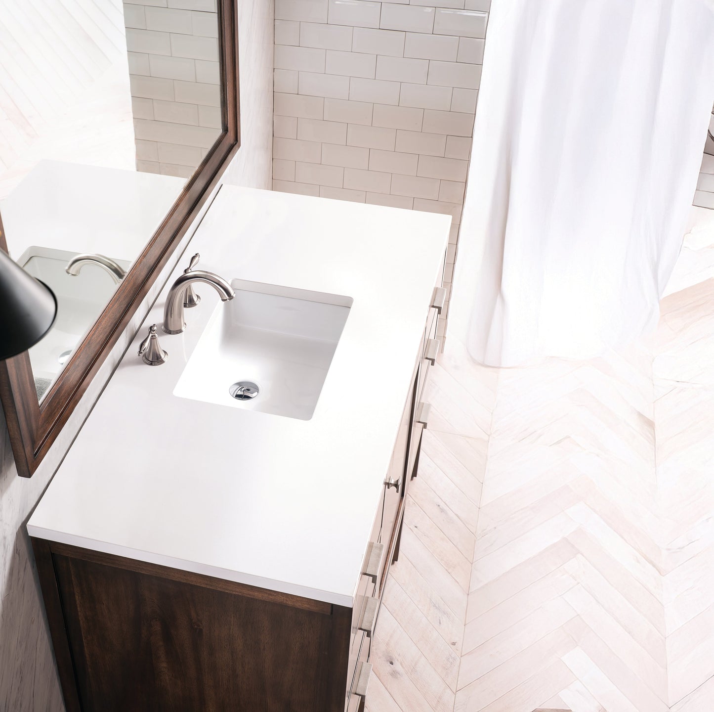 
                  
                    Addison 48" Single Vanity Cabinet in Mid-Century Acacia Single Bathroom Vanity James Martin Vanities 
                  
                