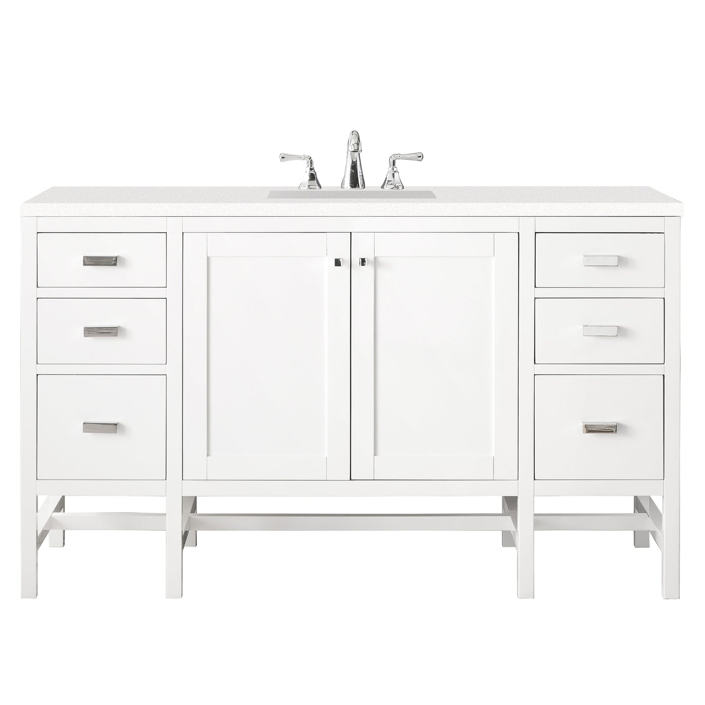 
                  
                    Addison 60" Single Vanity Cabinet in Glossy White Single Bathroom Vanity James Martin Vanities 
                  
                