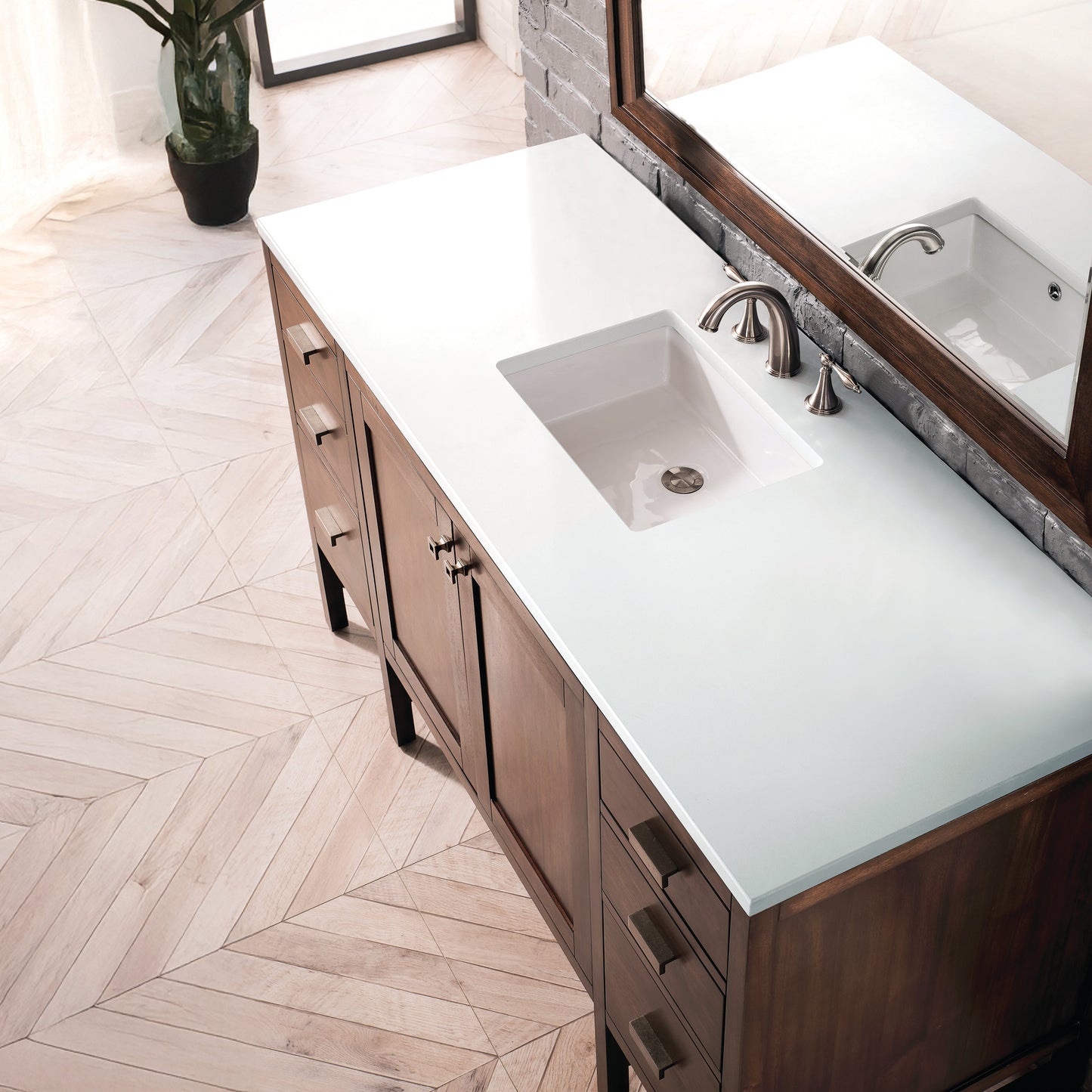 
                  
                    Addison 60" Single Vanity Cabinet in Mid-Century Acacia - James Martin Vanities
                  
                