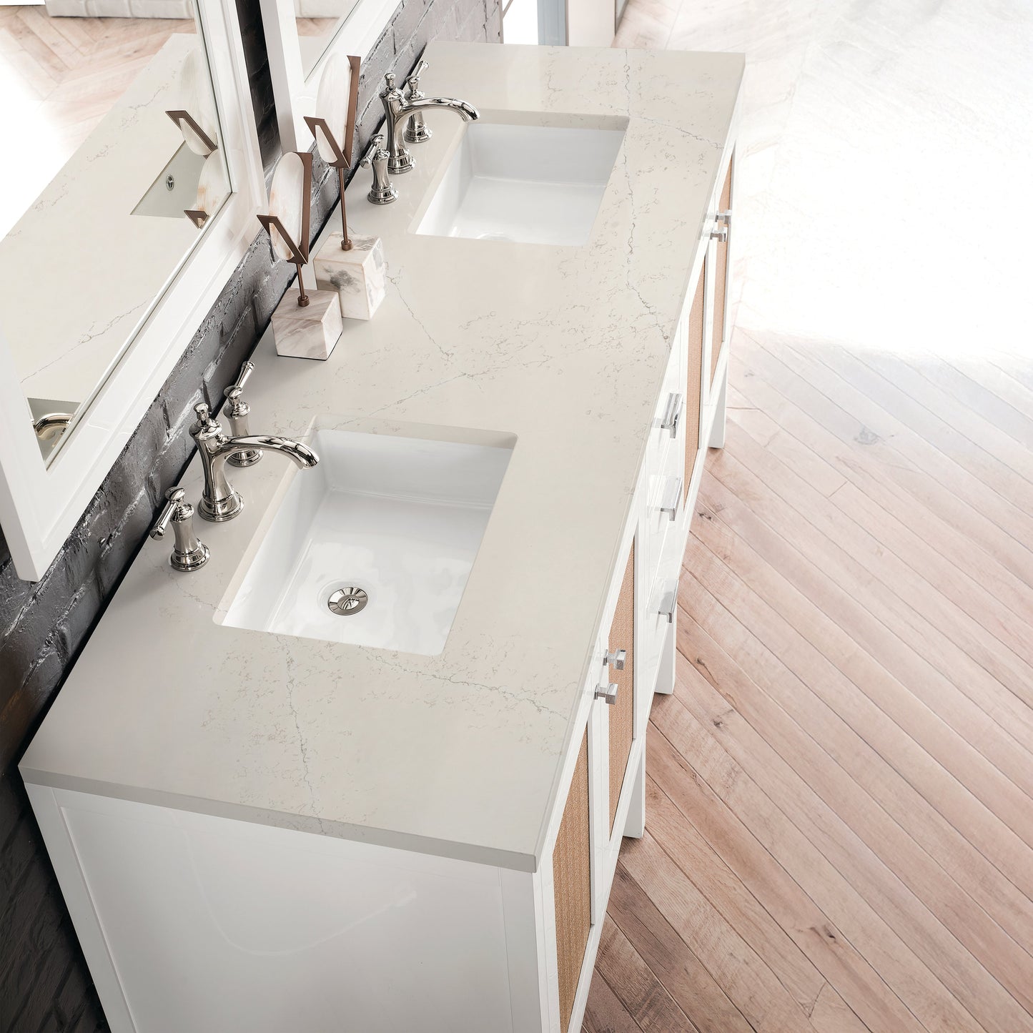 
                  
                    Addison 72" Double Vanity Cabinet in Glossy-White - James Martin Vanities
                  
                