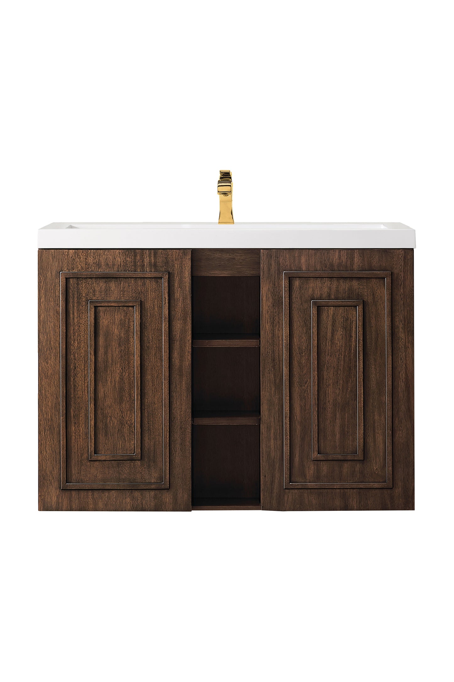
                  
                    Alicante' 39.5" Single Vanity in Mid-Century Acacia Single Bathroom Vanity James Martin Vanities No Base 
                  
                
