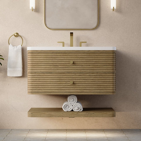 Allamari 36" Single Vanity in Dune Mist James Martin Vanities Select Your Top 