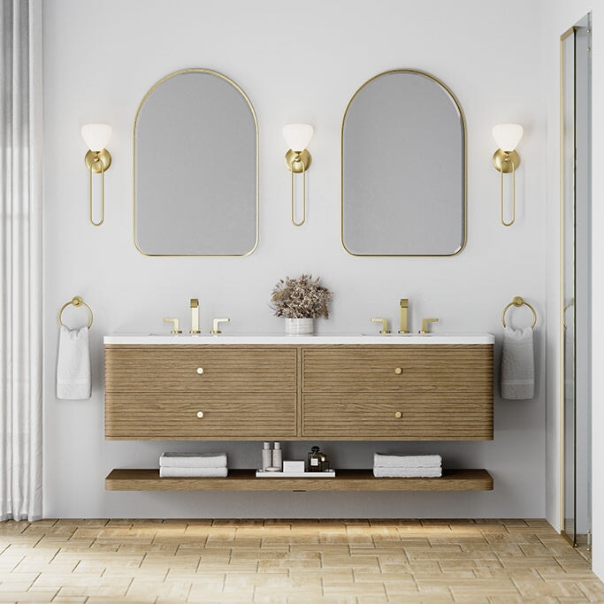Allamari 72" Double Vanity in Dune Mist James Martin Vanities Select Your Top 