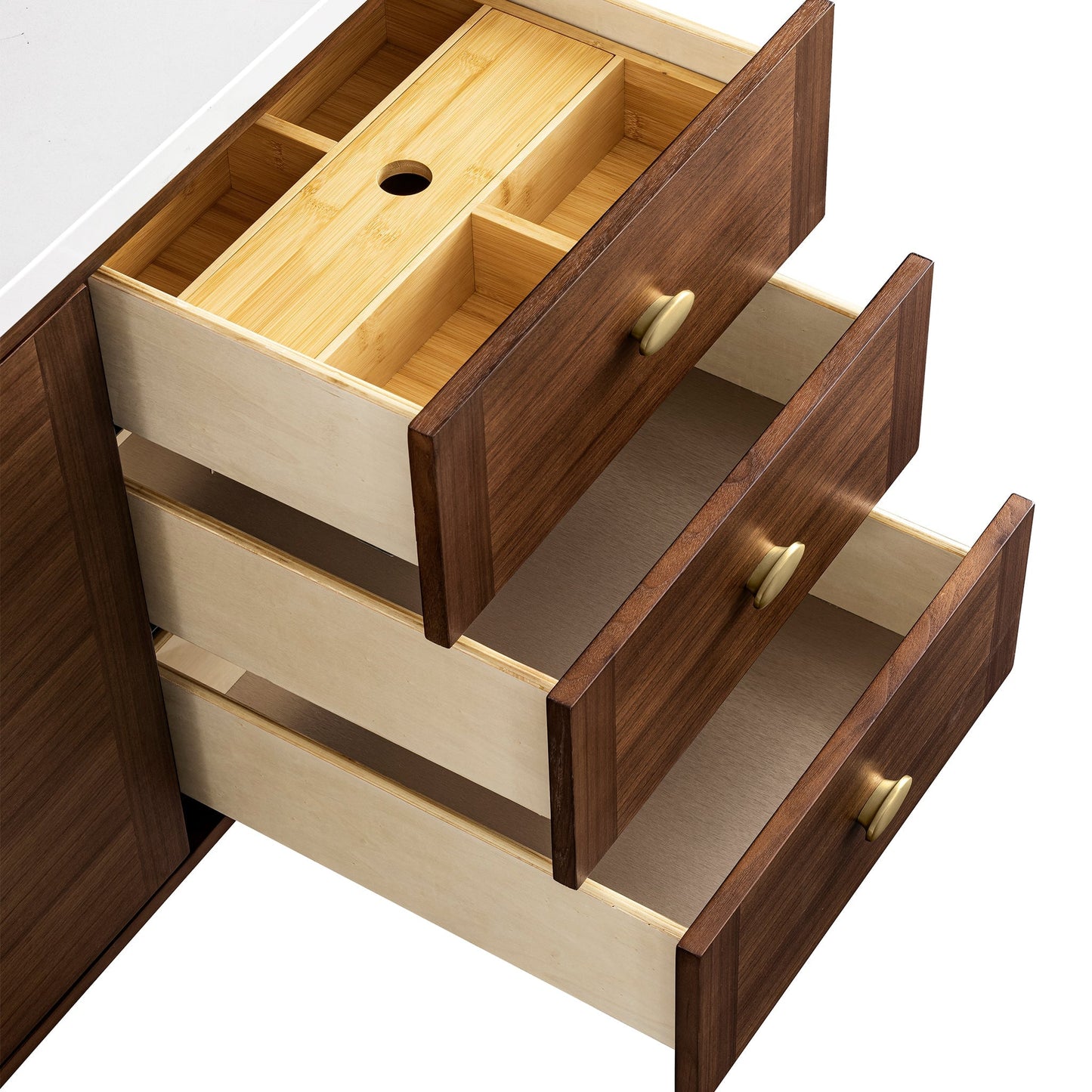 
                  
                    Amberly 60" Single Vanity in Mid-Century Walnut Single Bathroom Vanity James Martin Vanities 
                  
                