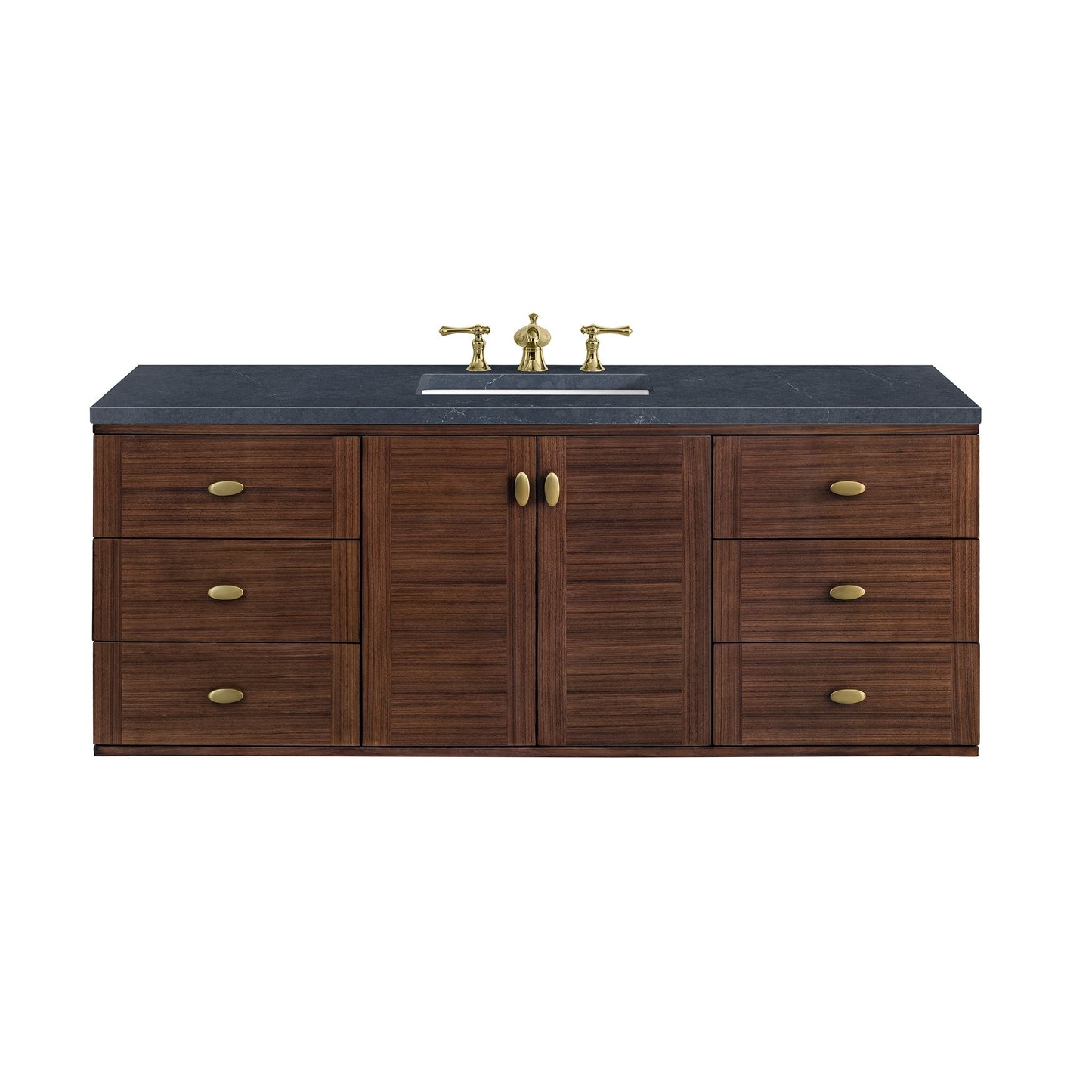 
                  
                    Amberly 60" Single Vanity in Mid-Century Walnut Single Bathroom Vanity James Martin Vanities 
                  
                