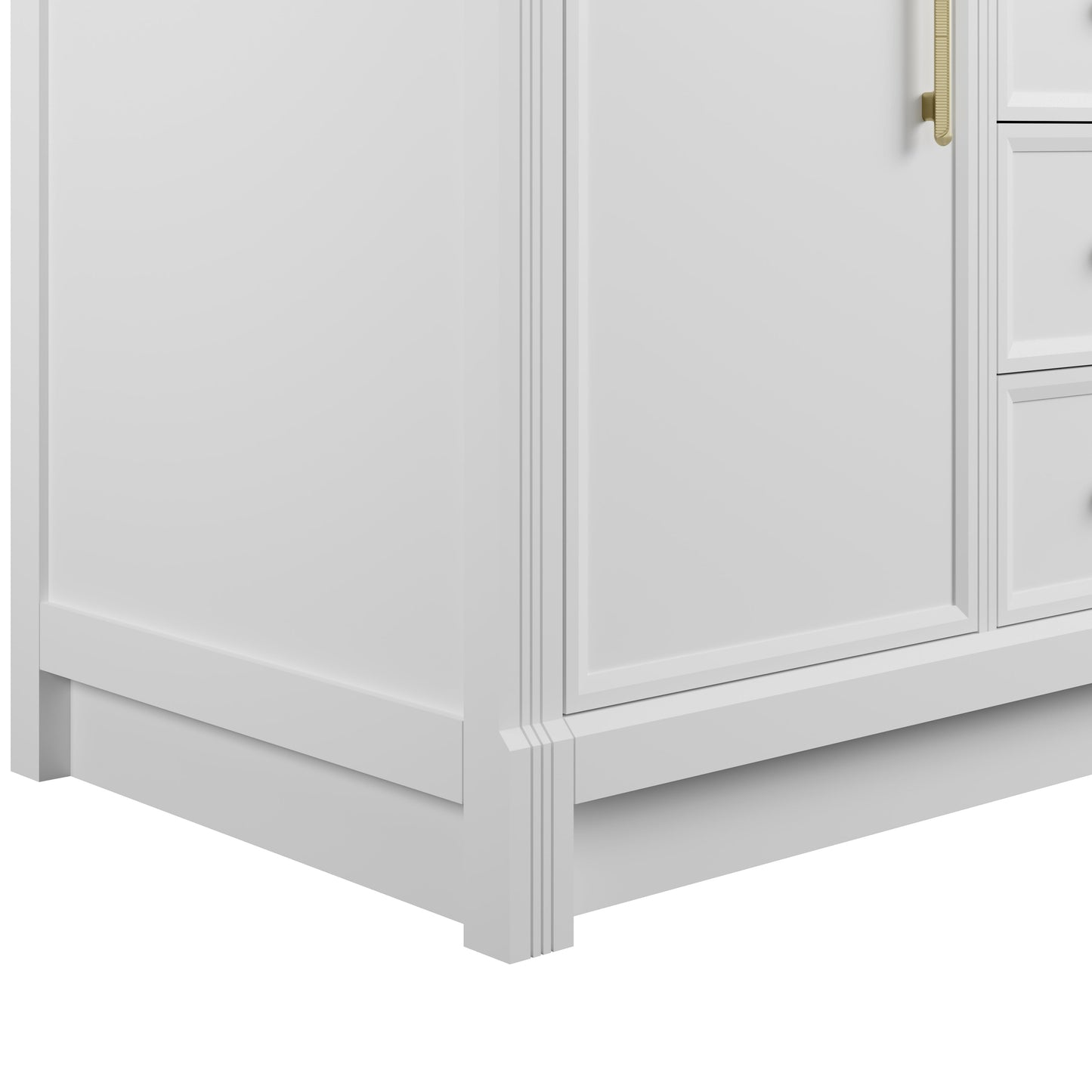 
                  
                    Bellshire 120" Dual Vanity Set with 24" Make-Up Counter in Bright White James Martin Vanities 
                  
                