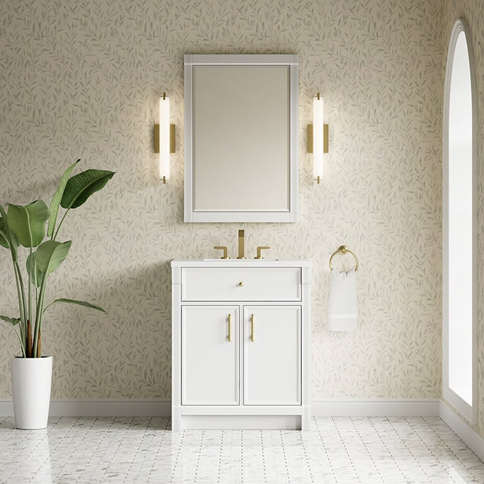 Bellshire 30" Single Vanity in Bright White James Martin Vanities 