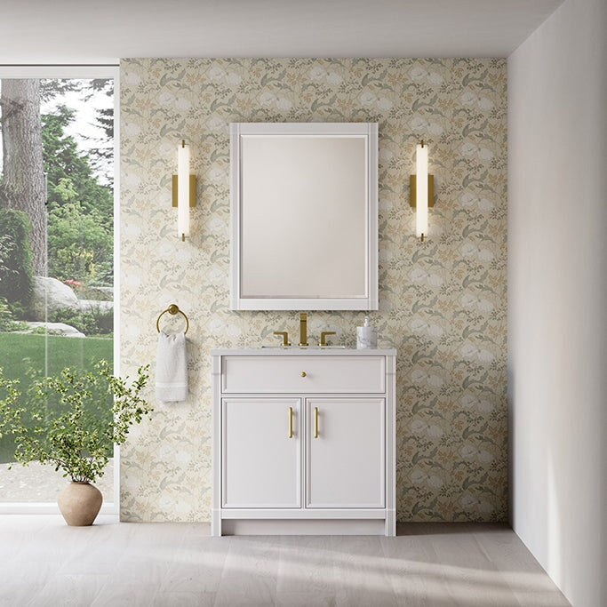 Bellshire 36" Single Vanity in Bright White James Martin Vanities 