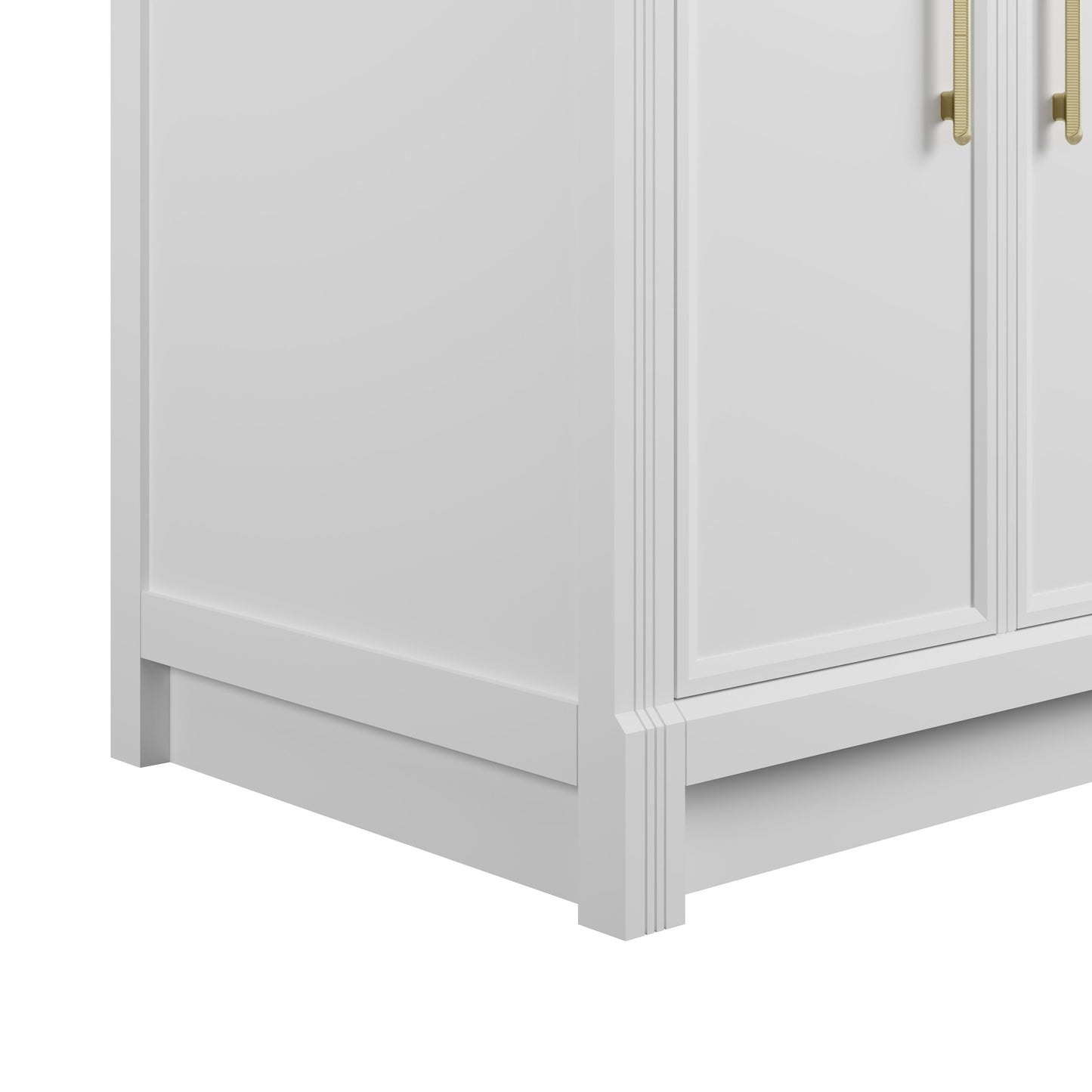 
                  
                    Bellshire 84" Dual Vanity Set with 24" Make-Up Counter in Bright White James Martin Vanities 
                  
                