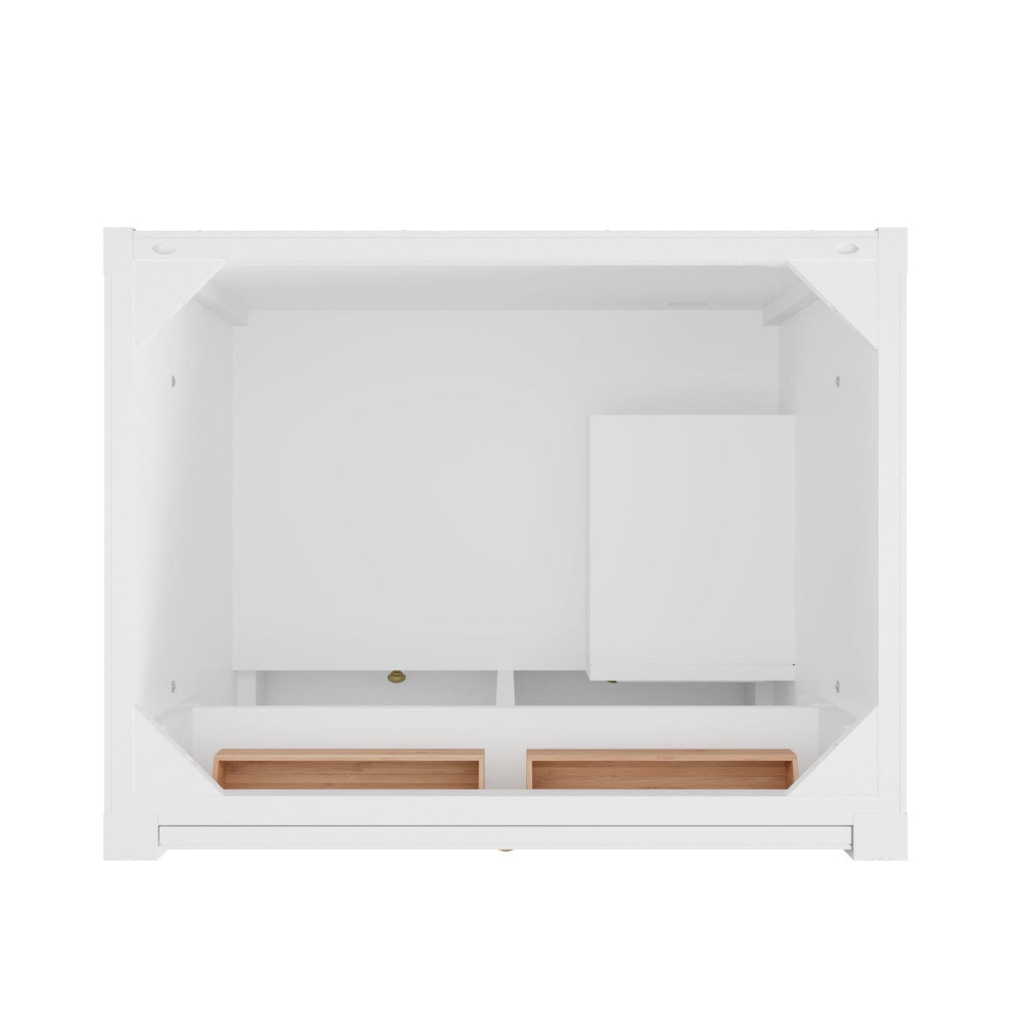 
                  
                    Bellshire 84" Dual Vanity Set with 24" Make-Up Counter in Bright White James Martin Vanities 
                  
                