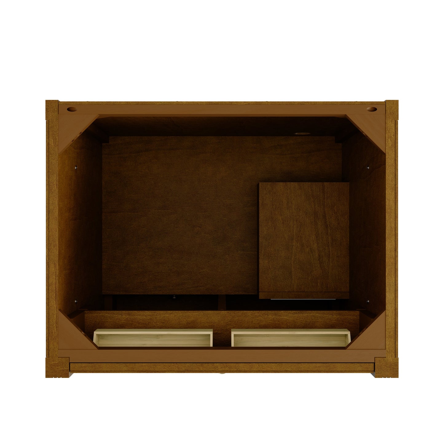 
                  
                    Bellshire 84" Dual Vanity Set with 24" Make-Up Counter in Honey Oak James Martin Vanities 
                  
                