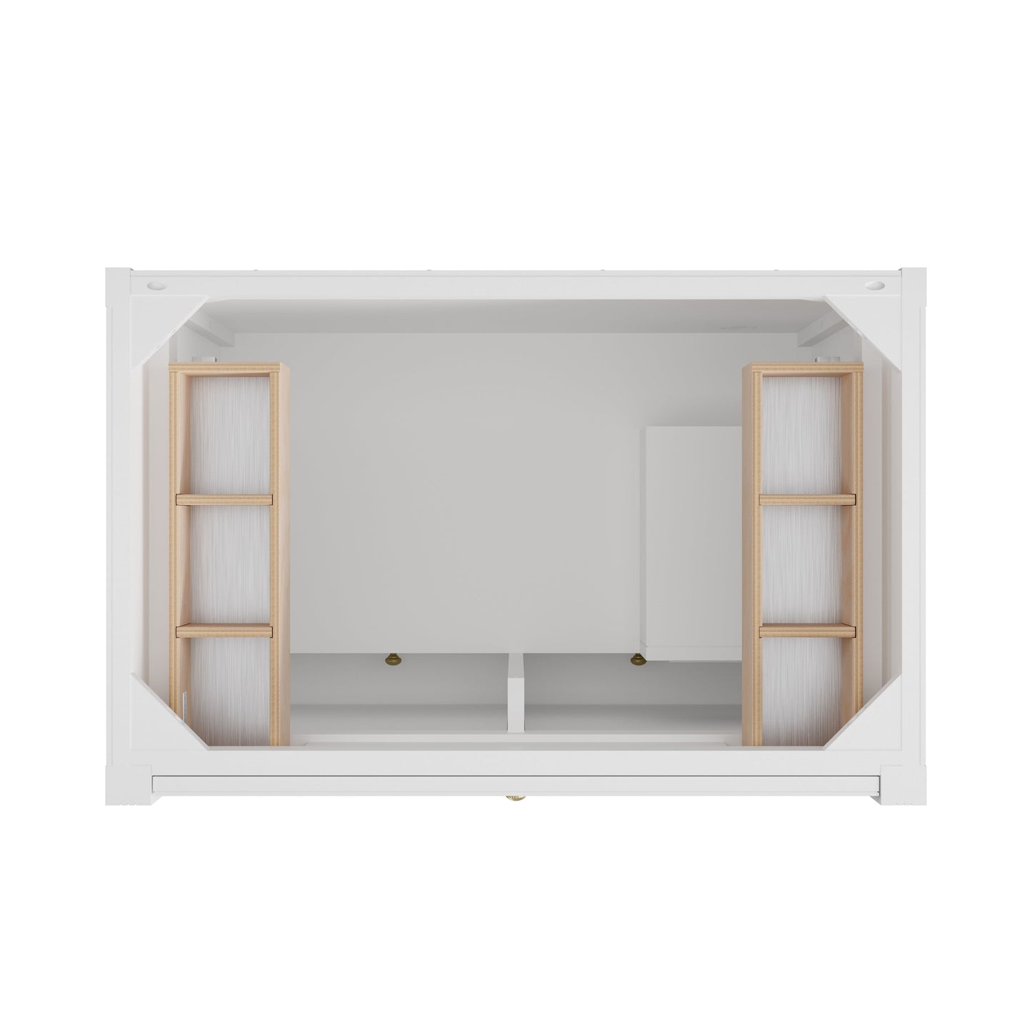 
                  
                    Bellshire 96" Dual Vanity Set with 24" Make-Up Counter in Bright White James Martin Vanities 
                  
                