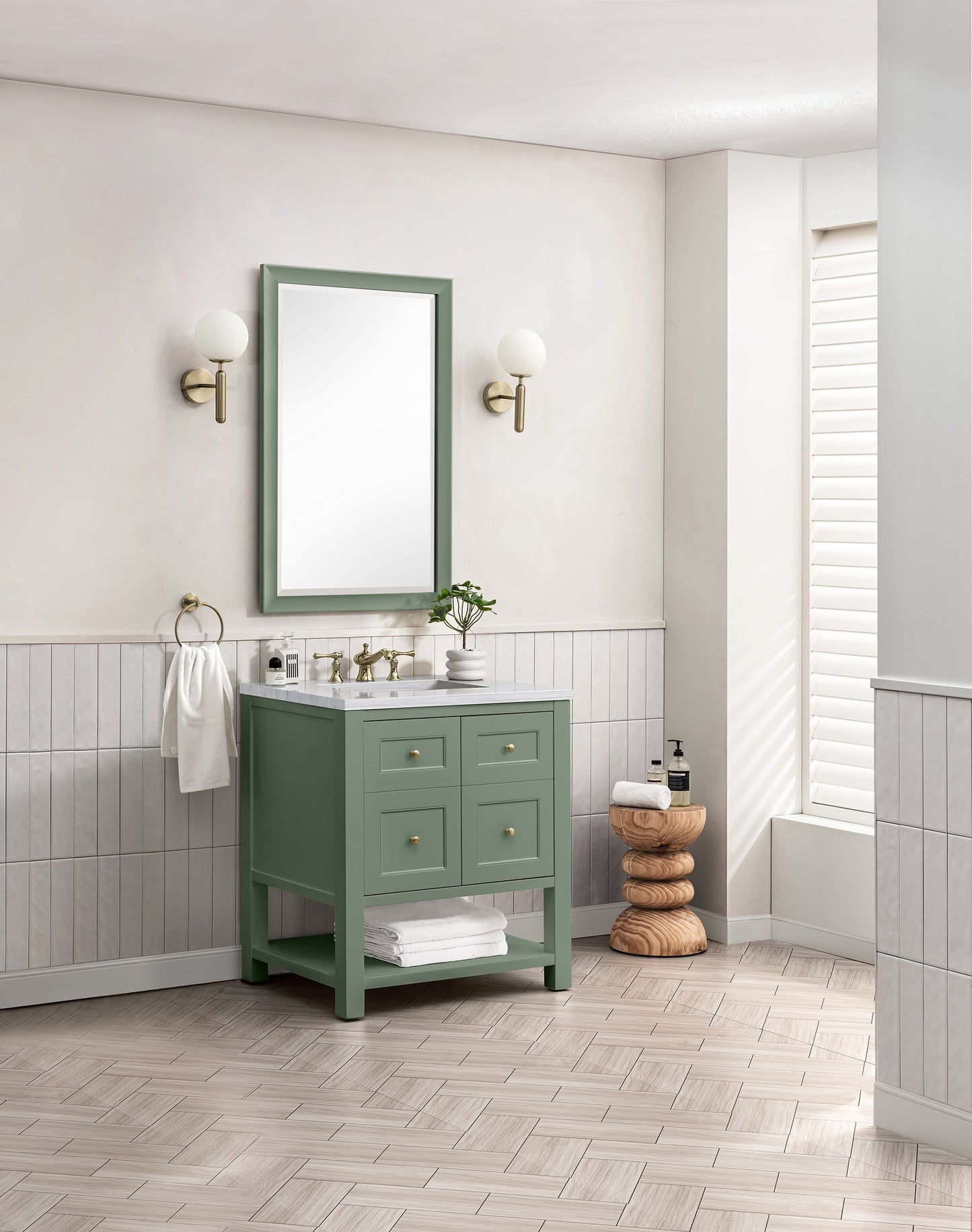
                  
                    Breckenridge 30" Single Vanity in Smokey Celadon Single Vanity James Martin Vanities 
                  
                