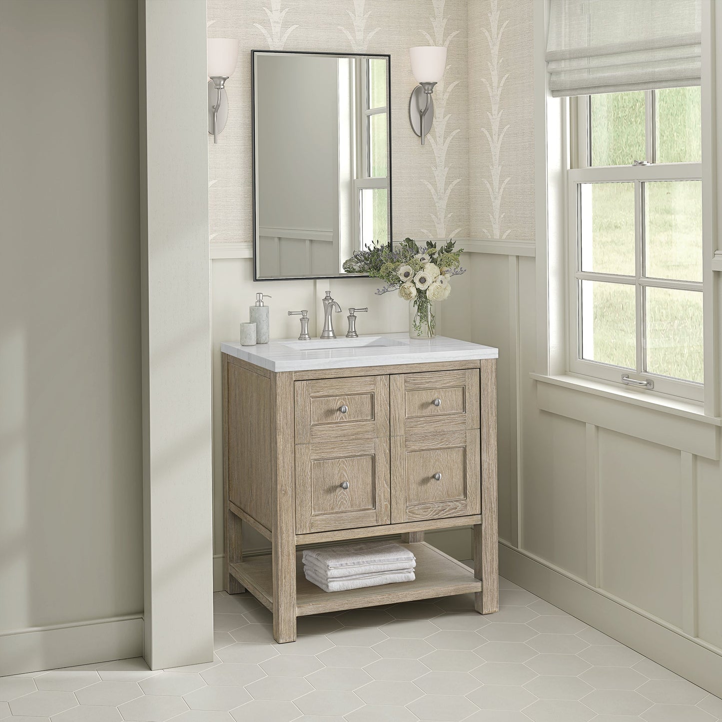 
                  
                    Breckenridge 30" Single Vanity in Whitewashed Oak Single Vanity James Martin Vanities 
                  
                