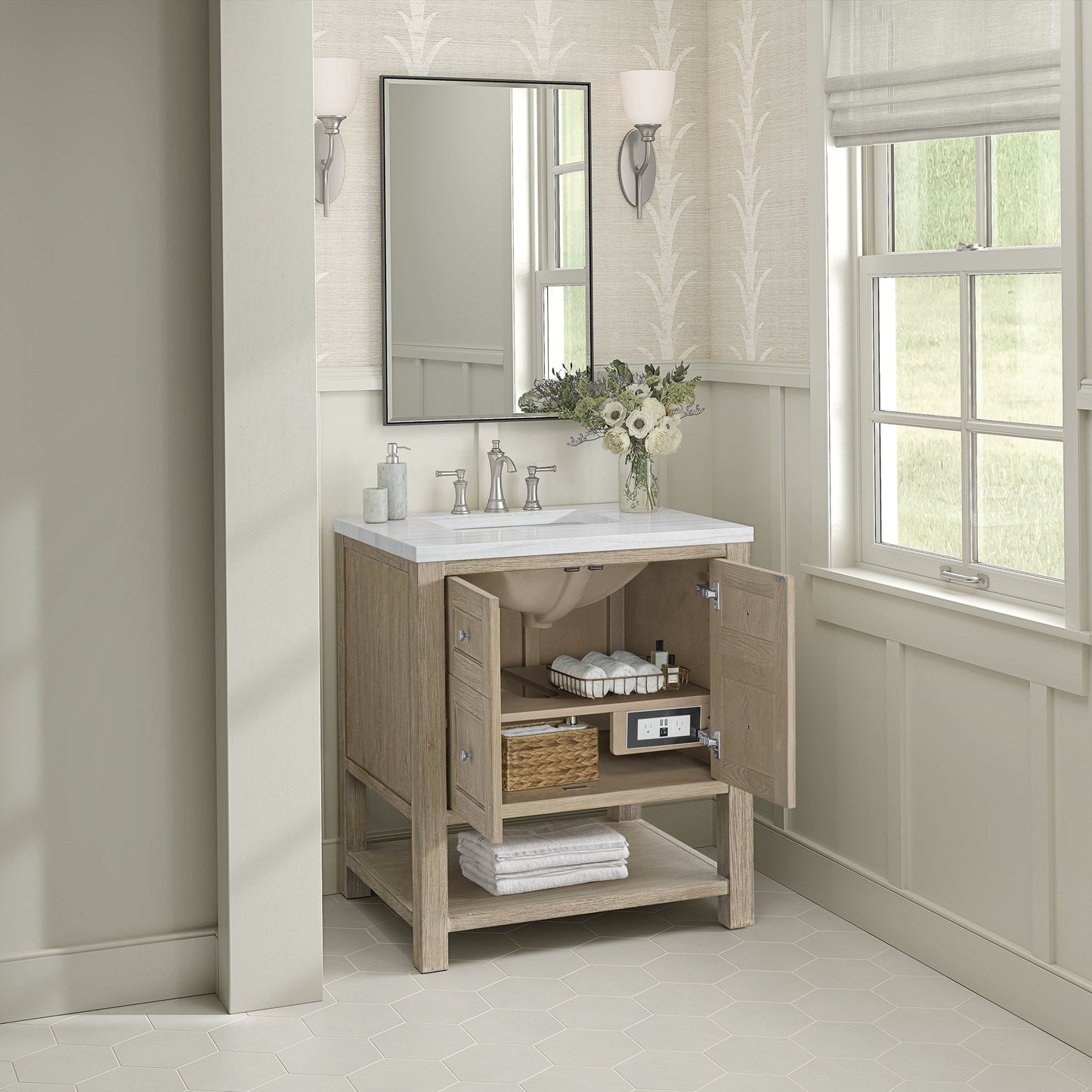 
                  
                    Breckenridge 30" Single Vanity in Whitewashed Oak Single Vanity James Martin Vanities 
                  
                