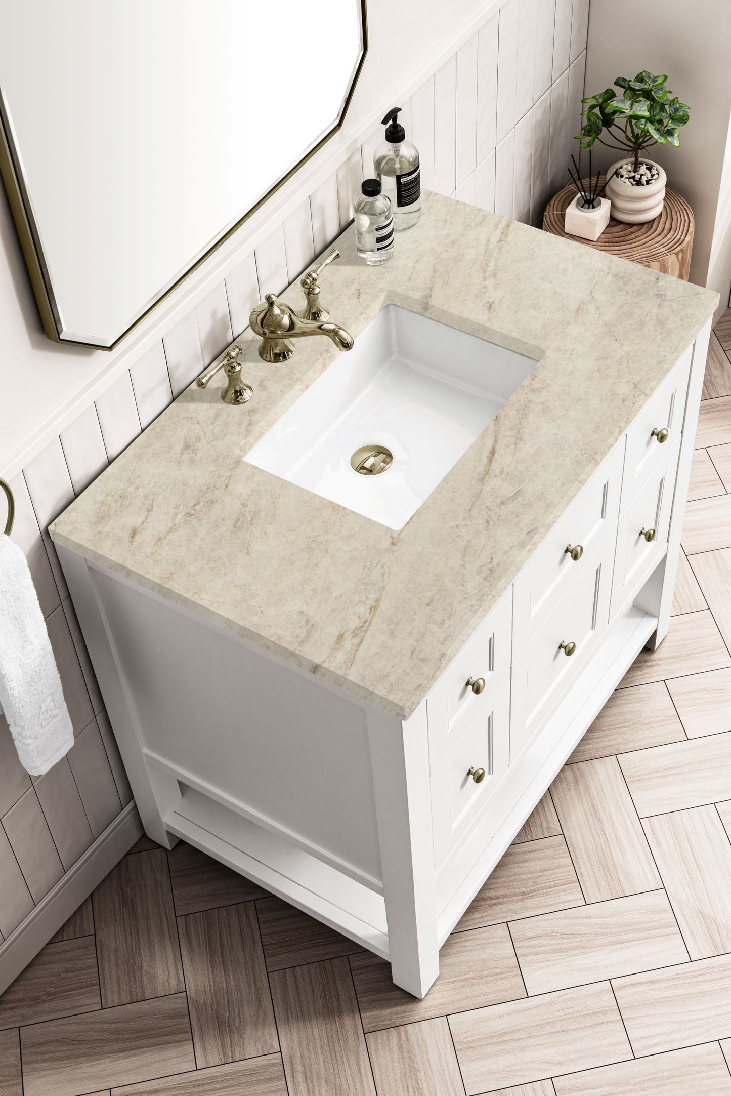 
                  
                    Breckenridge 36" Single Vanity in Bright White Single Bathroom Vanity James Martin Vanities Tajnar Eclos 
                  
                