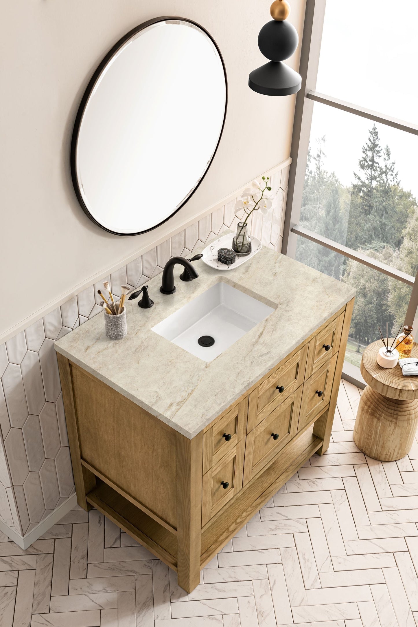 
                  
                    Breckenridge 36" Single Vanity in Light Natural Oak Single Bathroom Vanity James Martin Vanities Tajnar Eclos 
                  
                